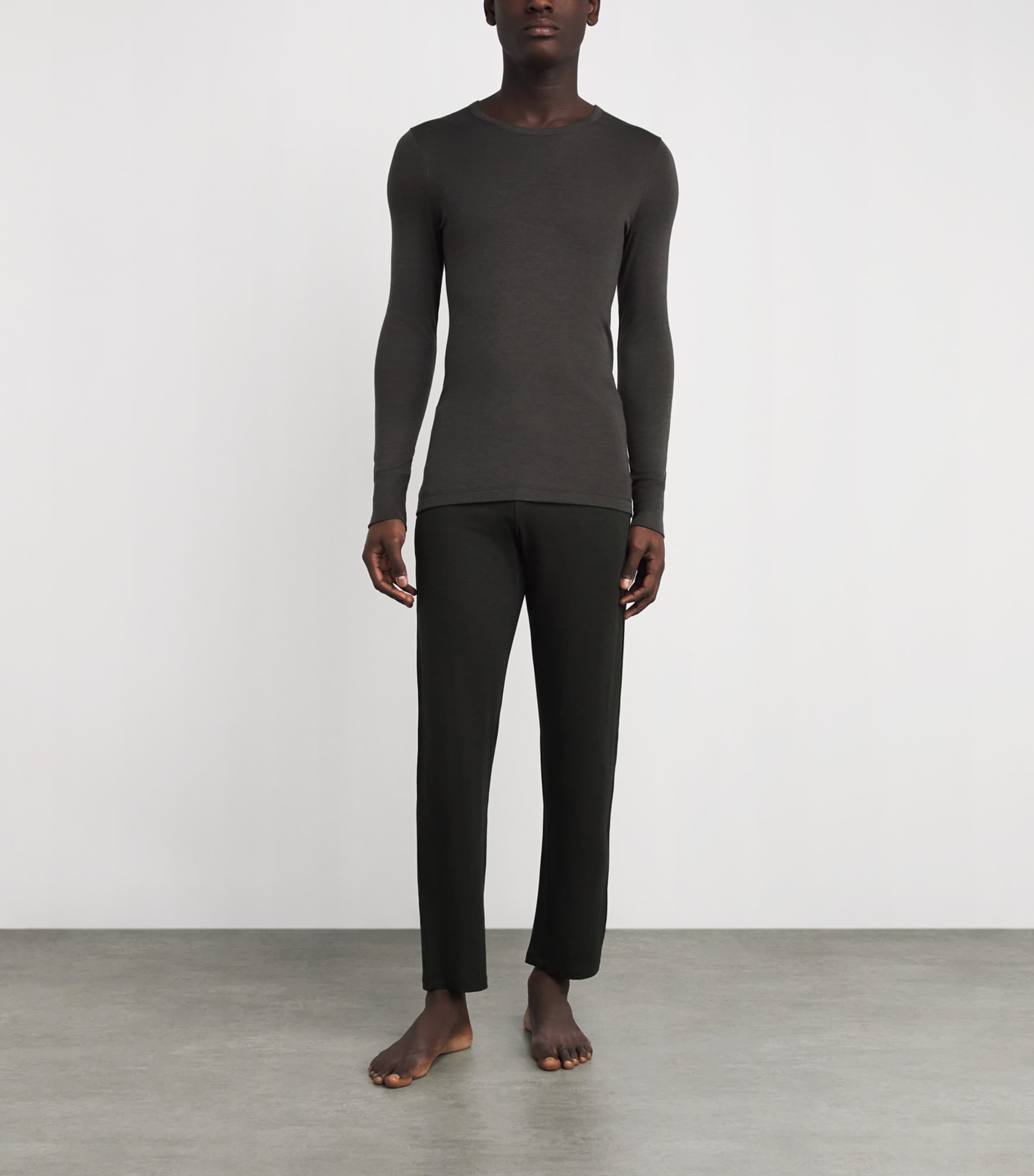 Woolen Silk Long Sleeve T-Shirt 2147 EARTHY INK Image 2