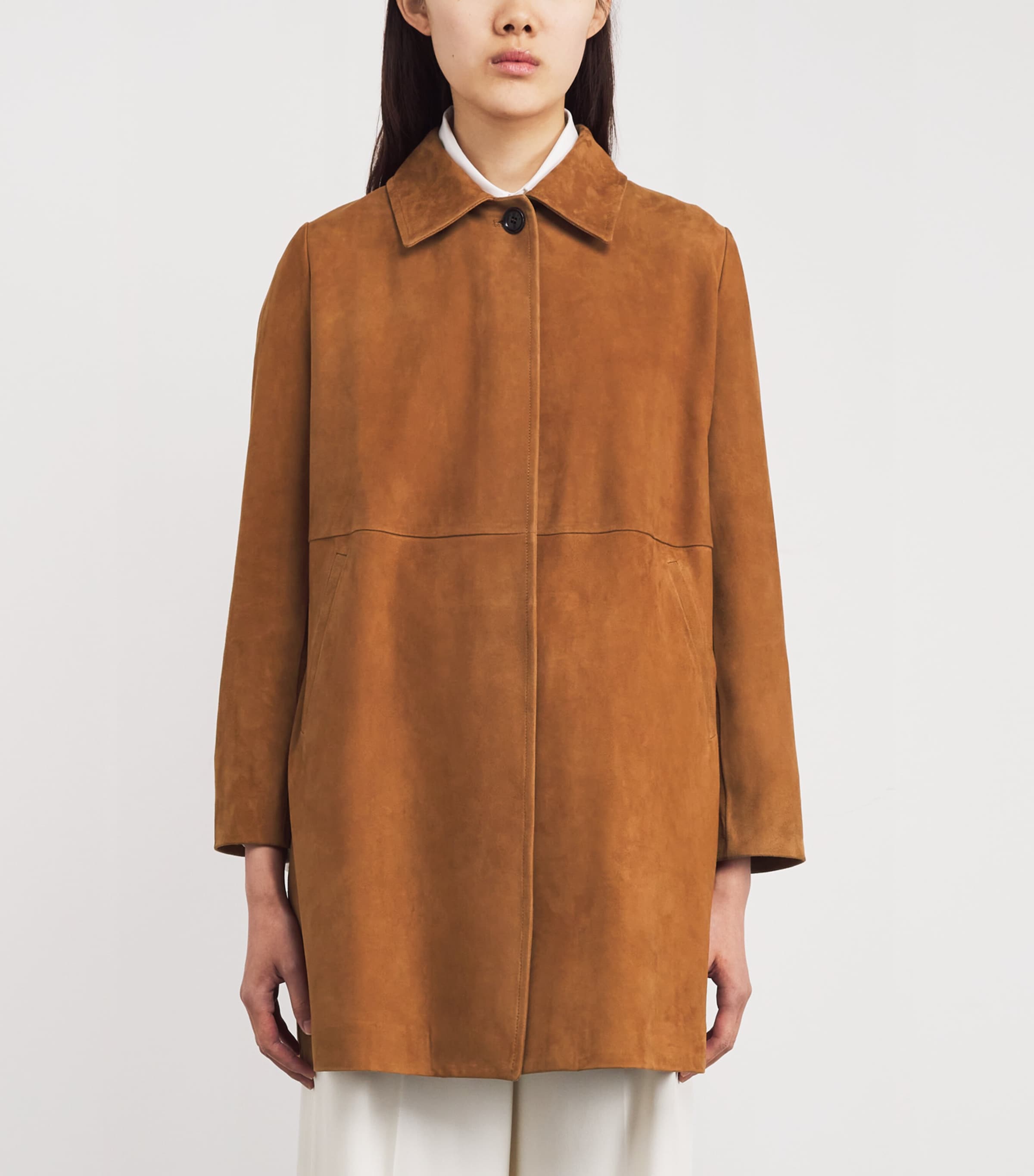 Suede Overcoat CAMEL Image 3