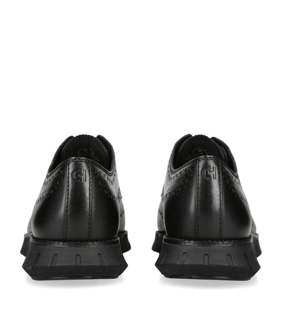 ZERØGRAND Wingtip Oxford Shoes BLACK Image 2