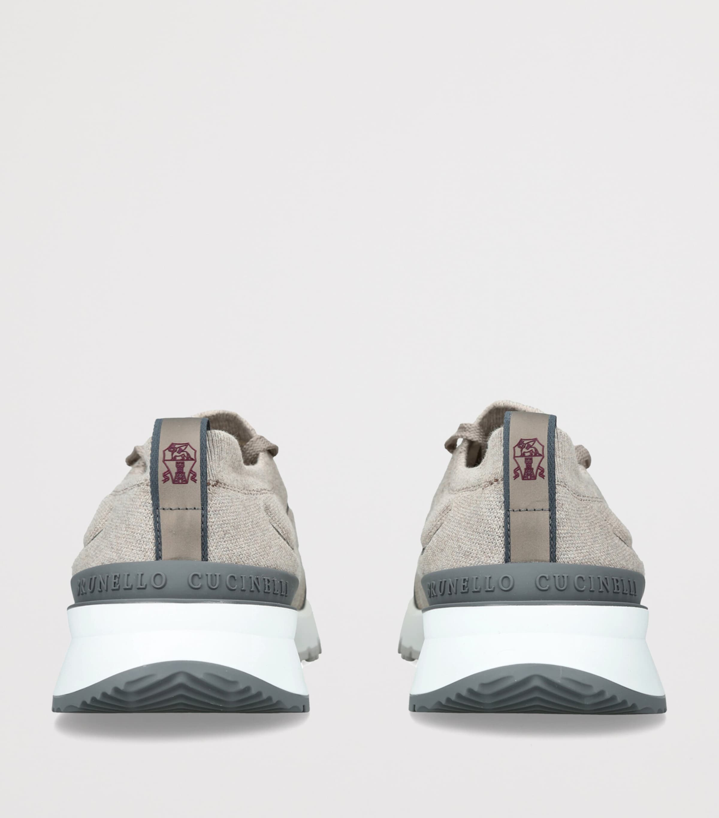 Brunello Cucinelli Knitted Sportiv Sneakers Beige Oth Image 2