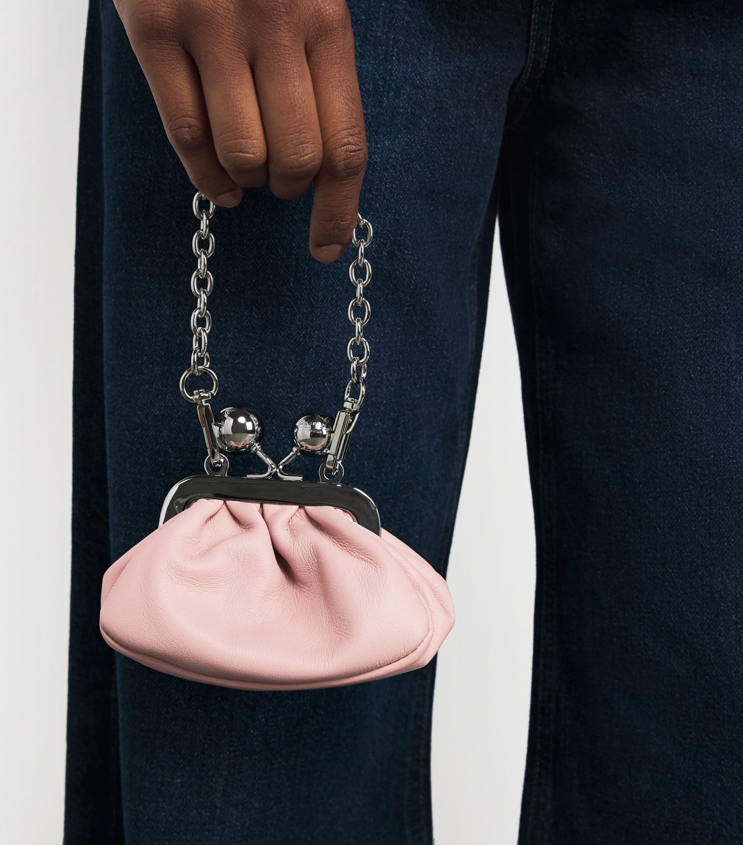 Nappa Leather Nano Pasticcino Bag PINK Image 5