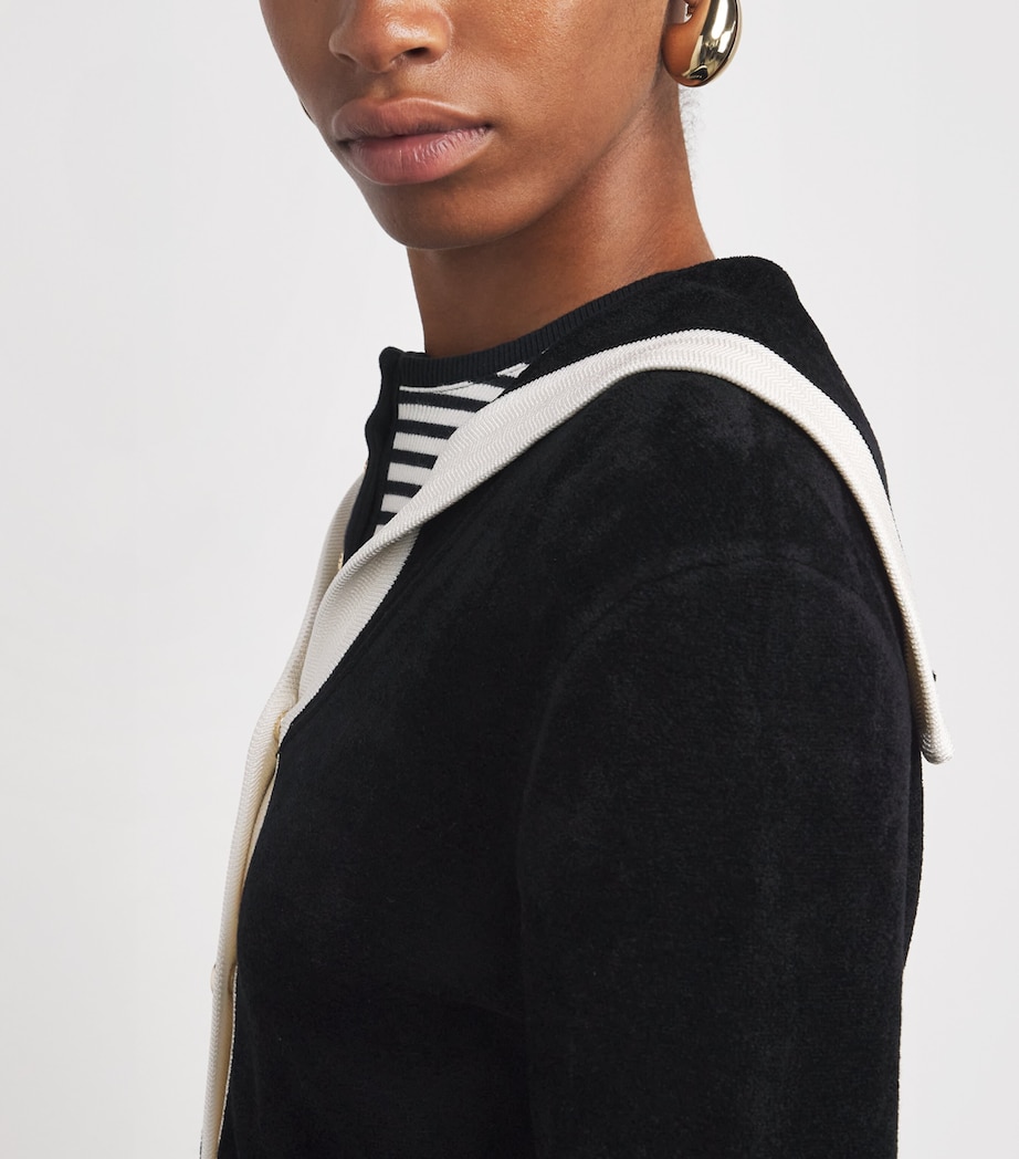 Terry Cardigan BLACK Image 6