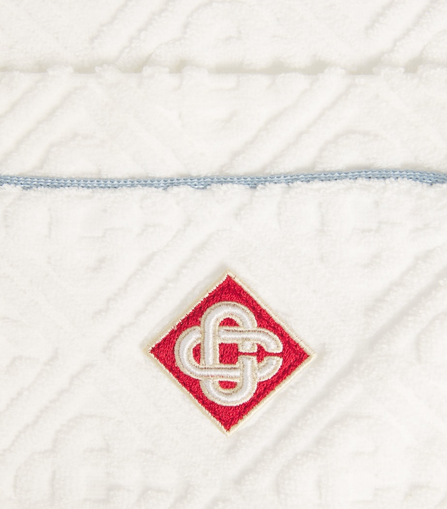 Casablanca Mens Towelling Monogram Shirt White Image 6