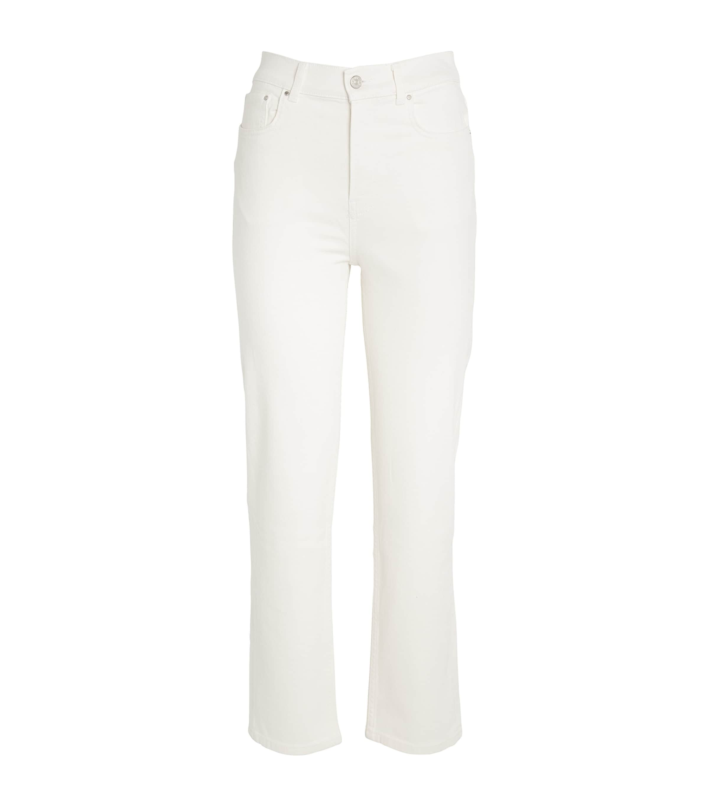 Claudie Pierlot Organic Cotton Straight Jeans In Neutral