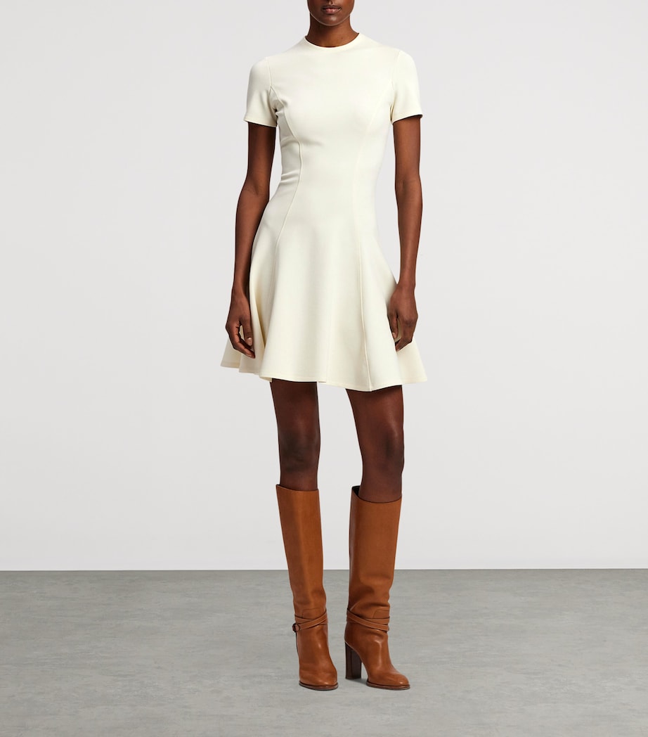 Chiffon A-line Dress LUX CREAM Image 8