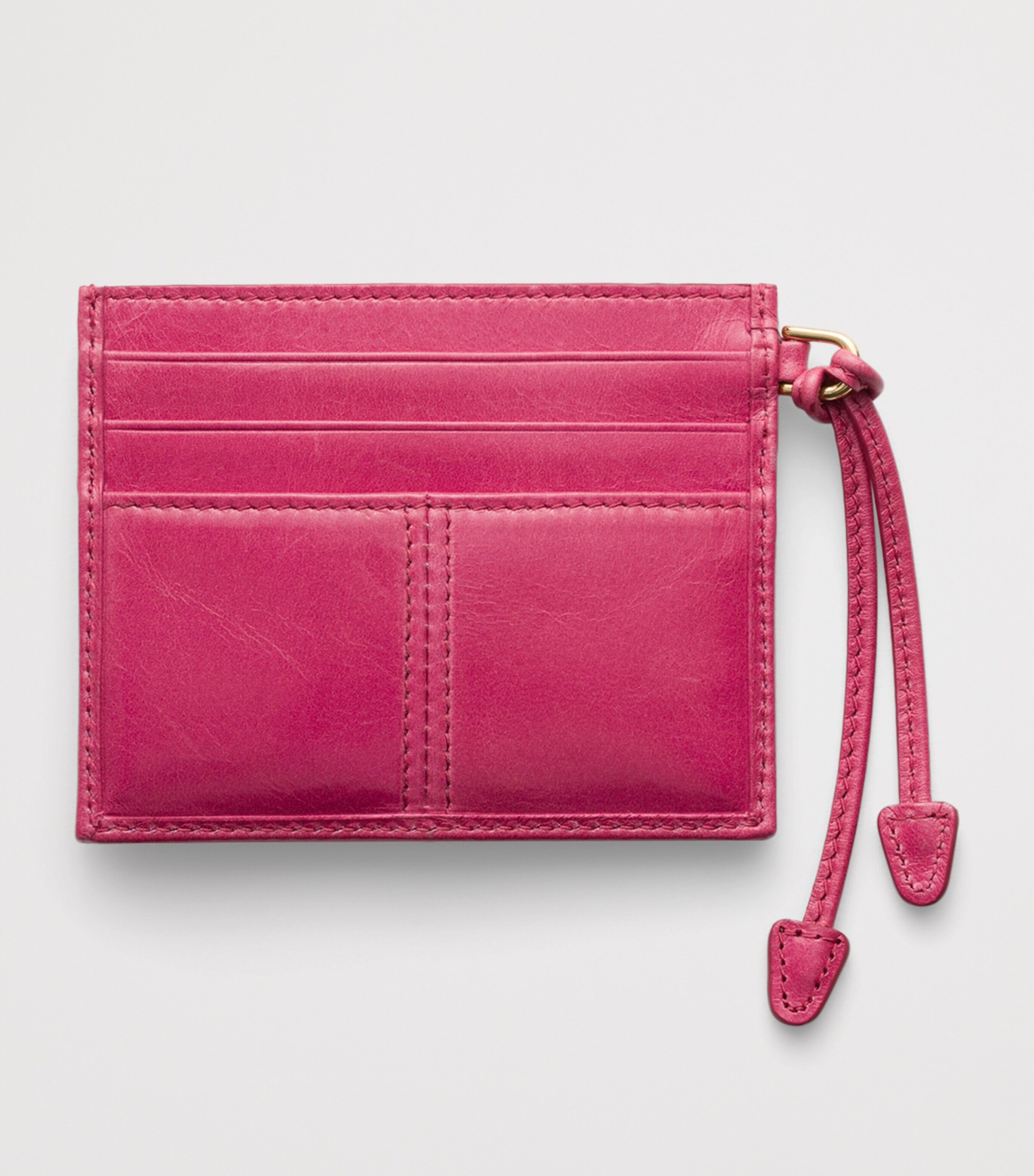 Prada Leather Card Holder Pink Image 2