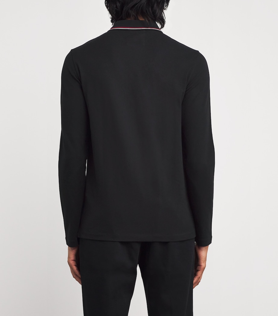 Stretch Piqué Cotton Polo Shirt 999 Image 4