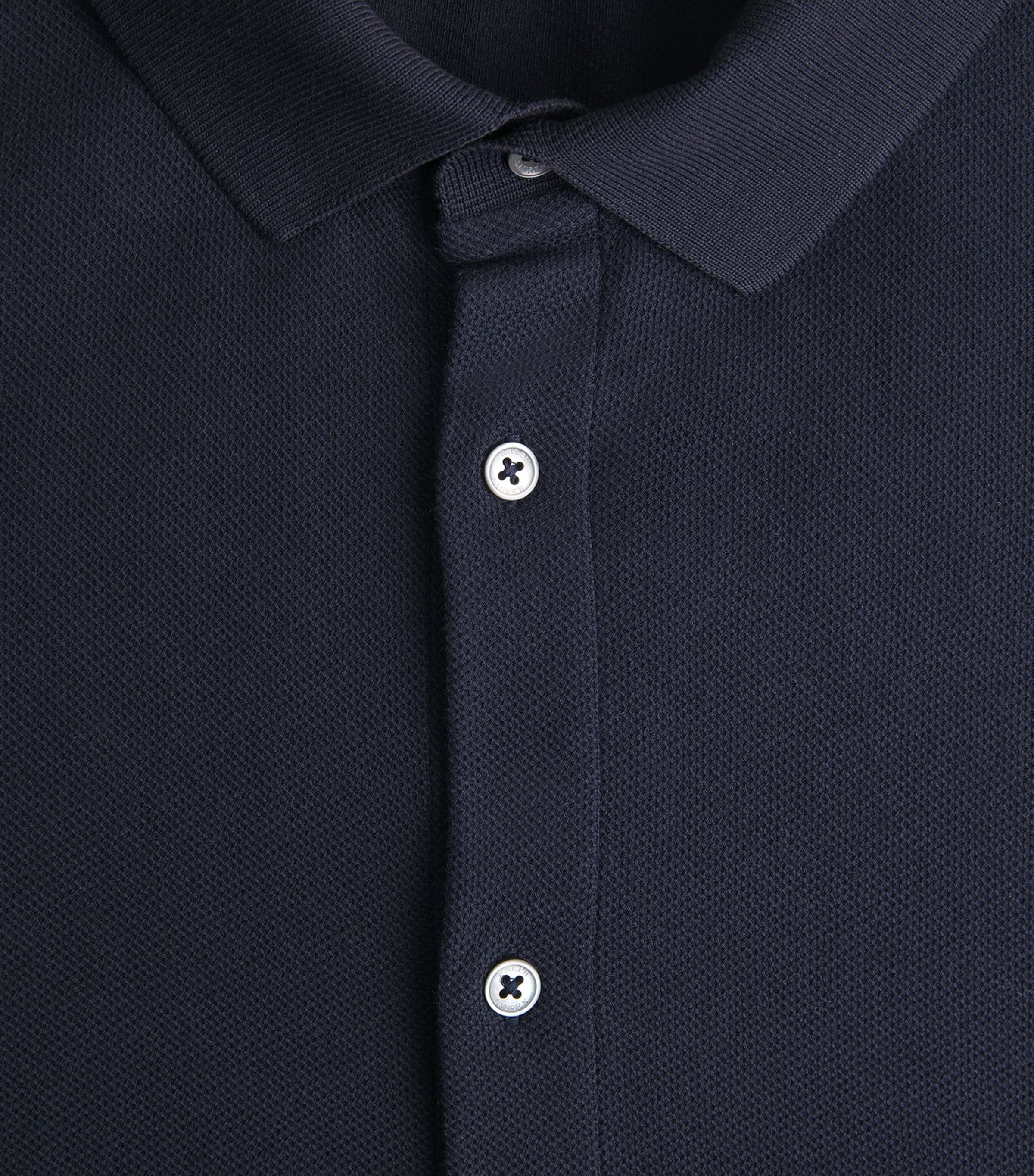 Polo Ralph Lauren Mens Cotton Honeycomb Shirt Aviator Navy Image 6