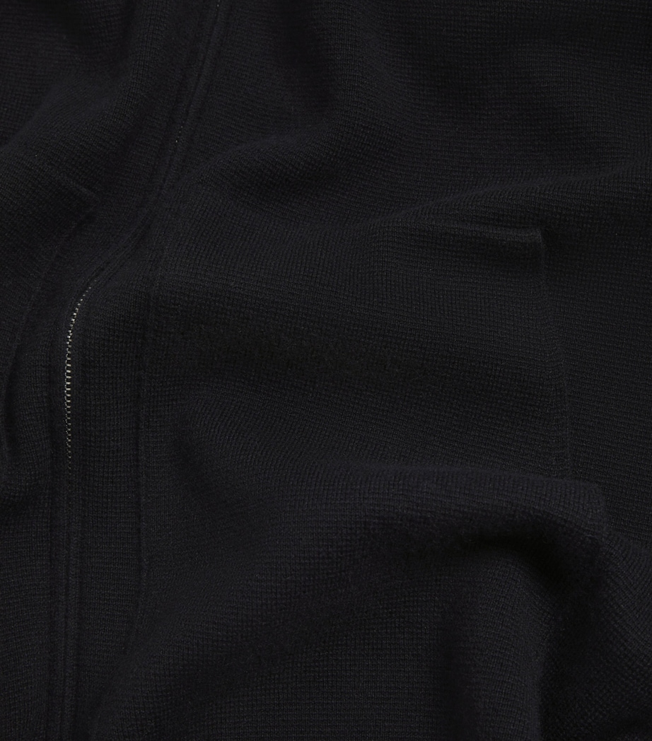 Cotton-Cashmere Zip-Up Hoodie 416HOUSE NAVY Image 7