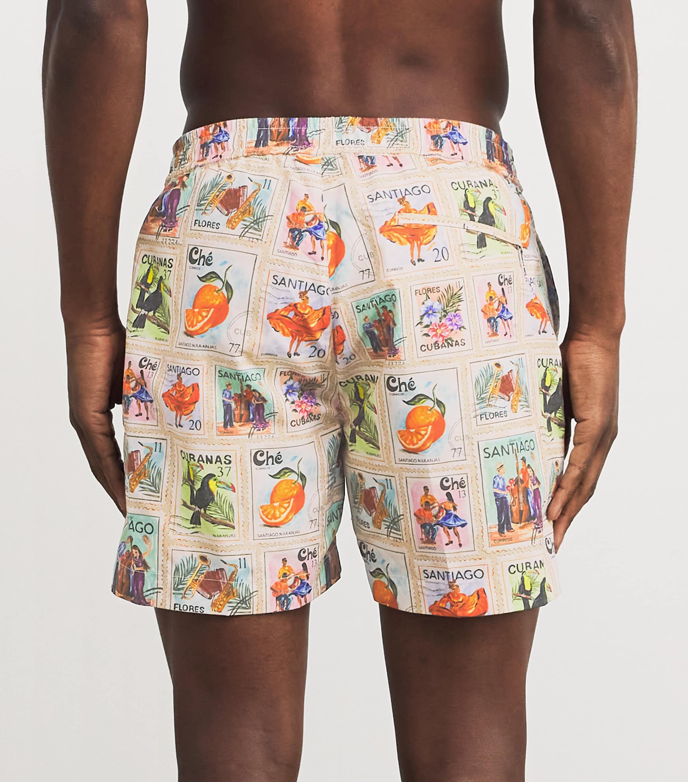 CHÉ Mens Estampillas Print Swim Shorts Multi Image 4
