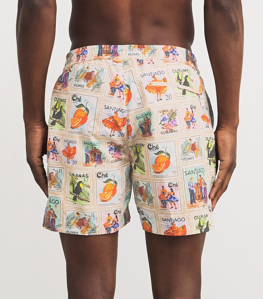CHÉ Mens Estampillas Print Swim Shorts Multi Image 4