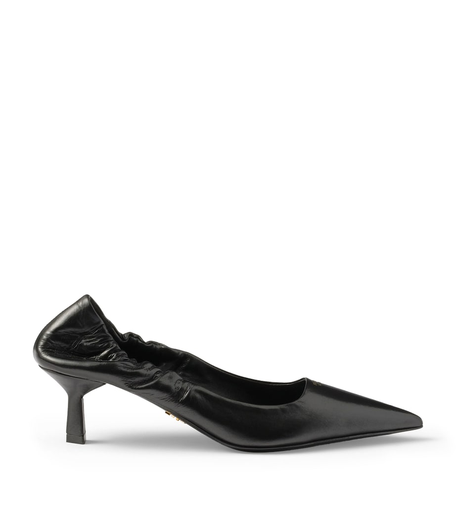 Prada Patent Leather Pointed Pumps 55 Black Image 1