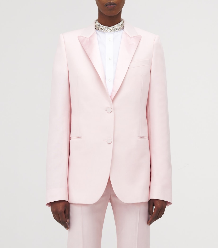 Wool Ruffle Asymmetric Blazer 5009 Image 5