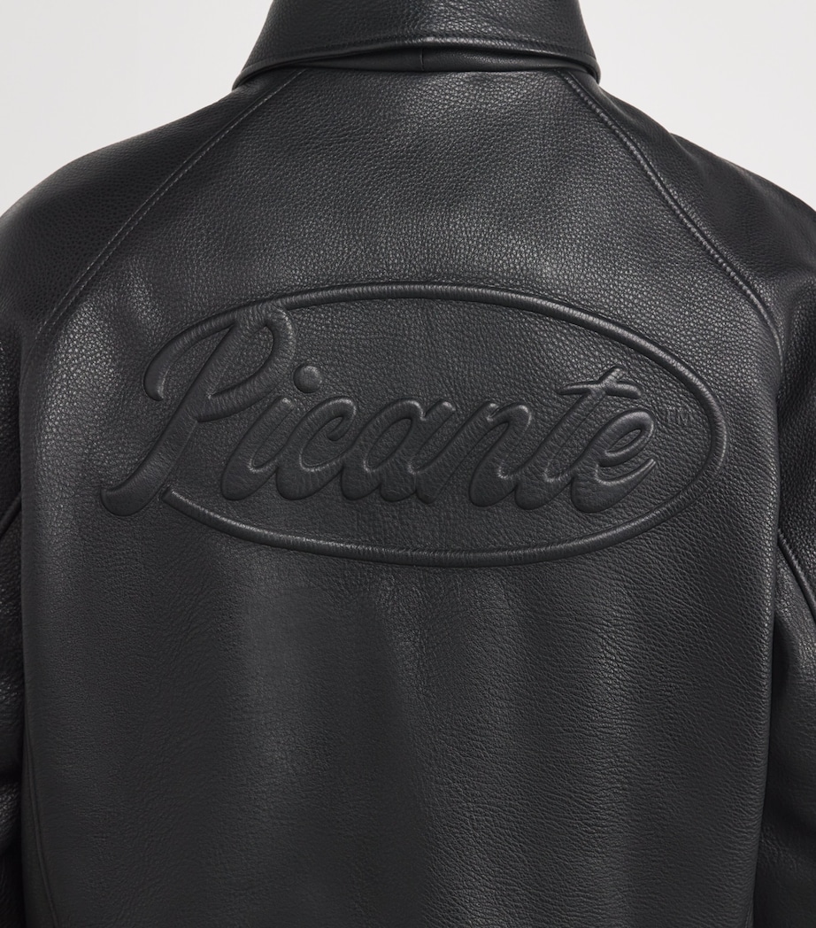 Senna Leather Jacket BLACK Image 6