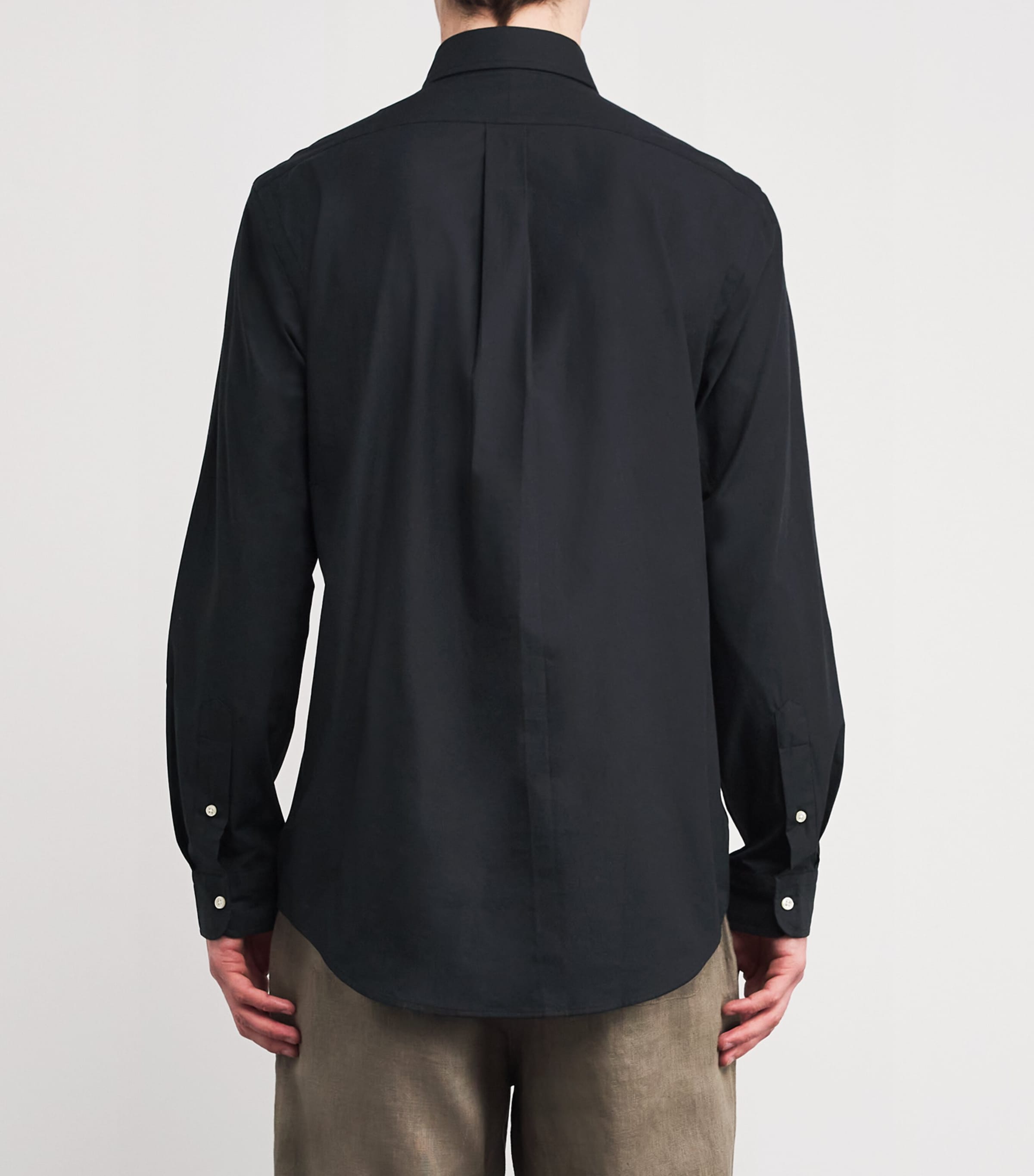 ★★POLO RALPH LAUREN★★ Custom fit poplin shirt black MNPO Polo Ralph Lauren Custom Slim Fit Polo Shirt Black 710782592001