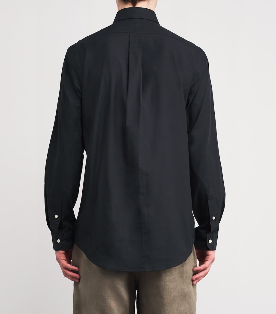 Poplin Custom Fit Shirt POLO BLACK Image 4