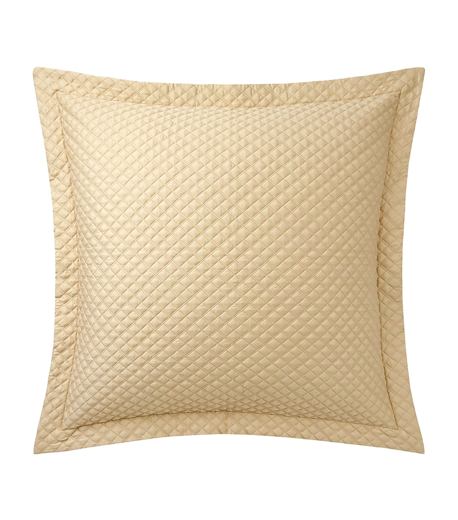 Organic Cotton Sateen Quilted Pillowcase (65cm x 65cm) COASTAL Image 2