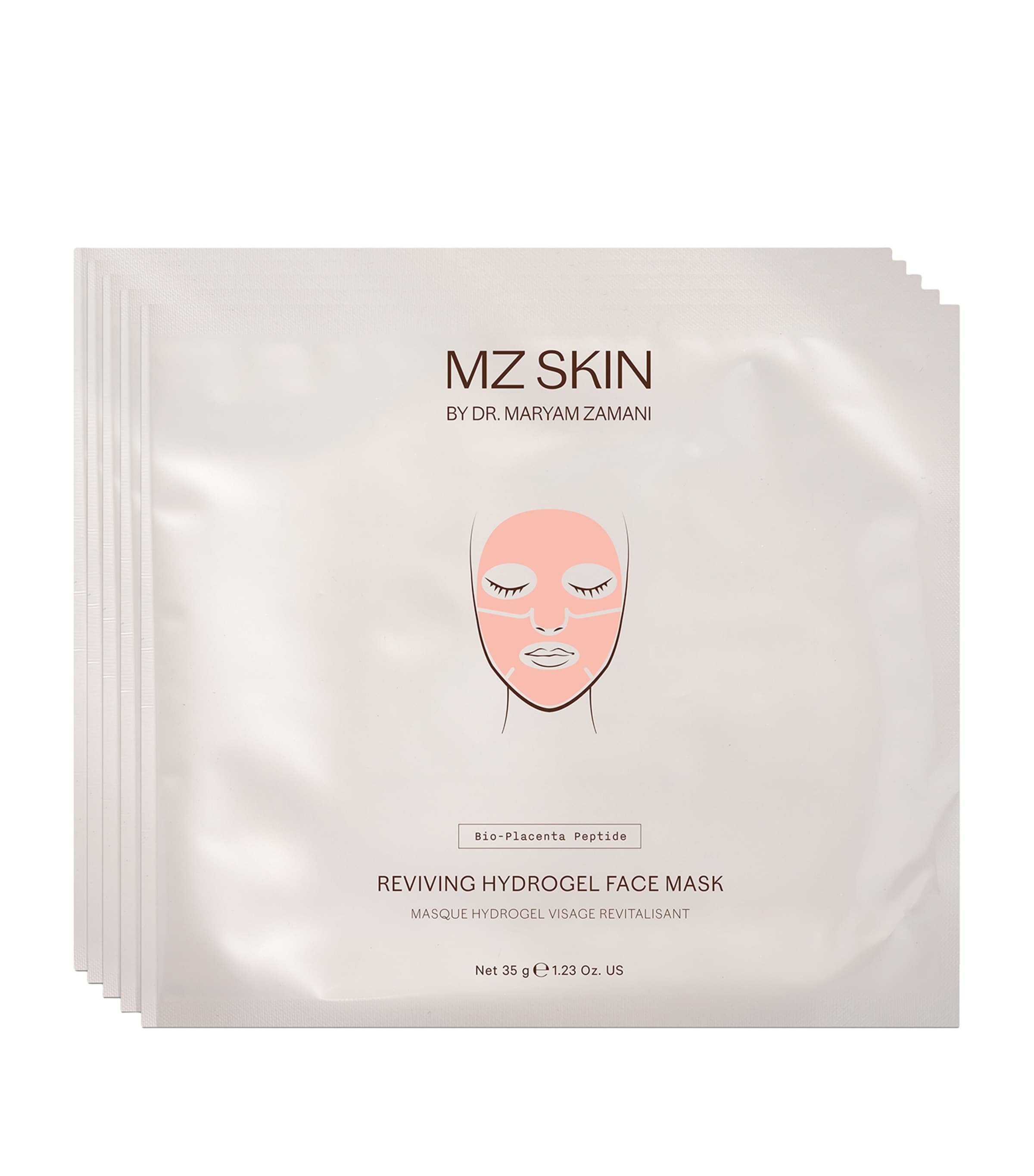 MZ Skin Bio-Placenta Peptide Reviving Hydrogel Face Mask (5 x 6g) Image 2
