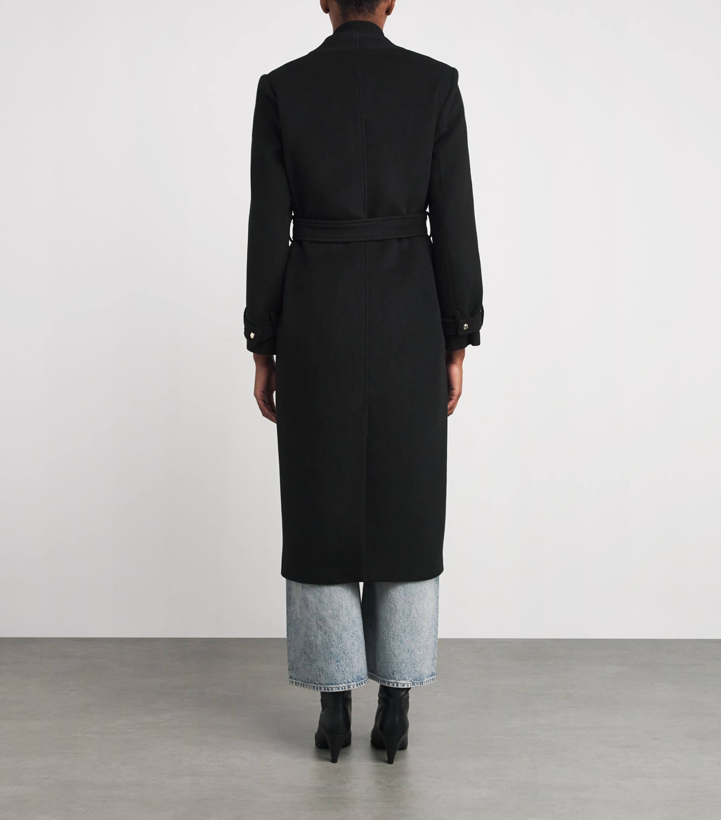 Wool-Blend Overcoat BLACK Image 4