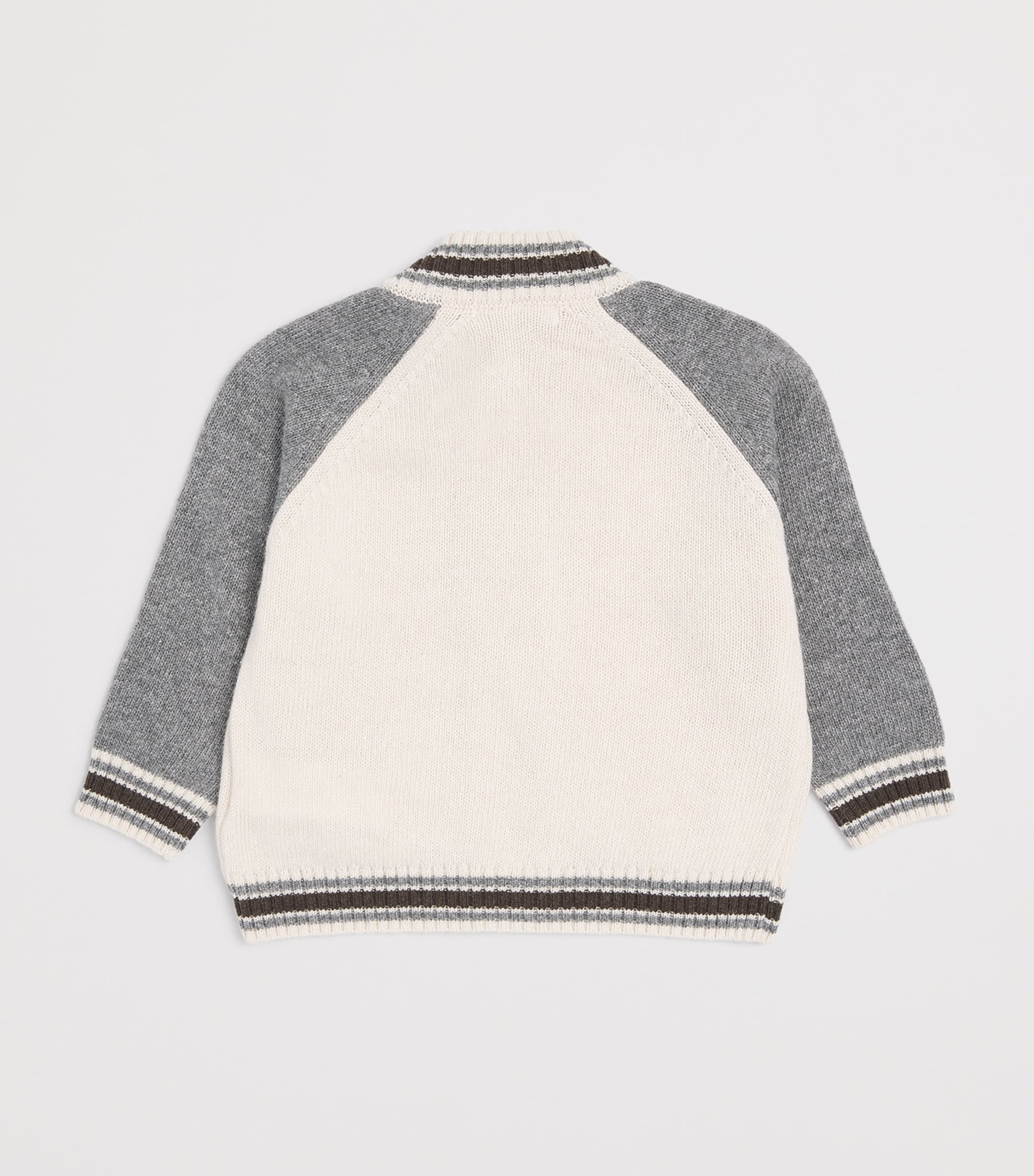 Patachou Knitted Zip-Up Cardigan (6 Months-4 Years) Melange Image 2