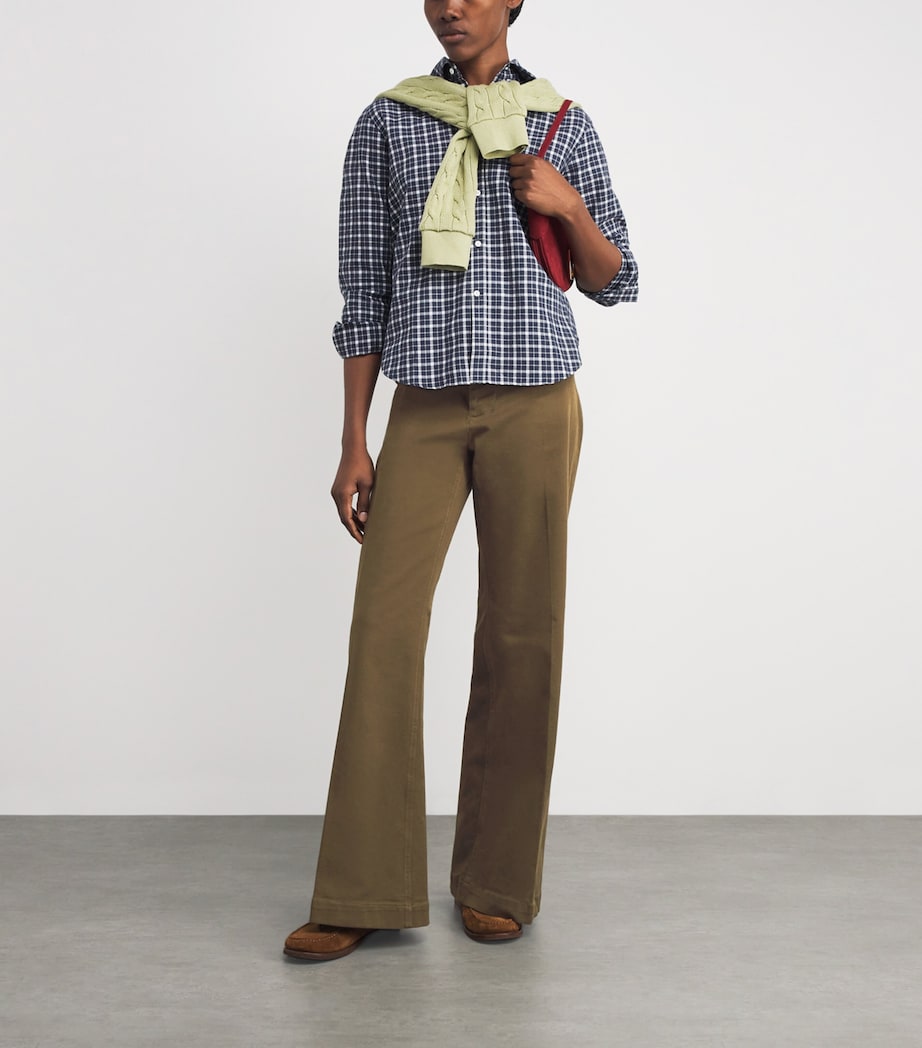 Stretch-Cotton Beaton Trousers OLIVE Image 2