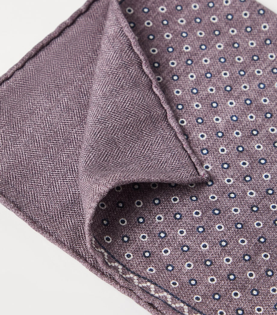 Silk Spotted Pocket Square CMF78 Image 3