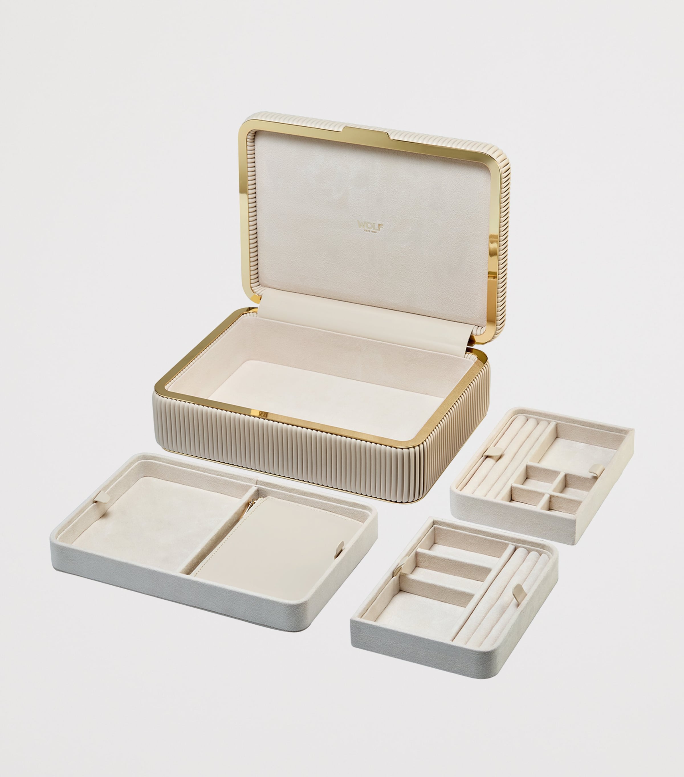 Medium Bella Jewellery Box BONE Image 7