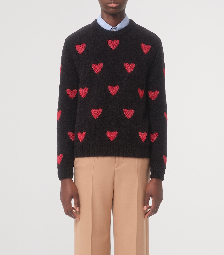 Jacquard Heart Sweater 0NR Image 2