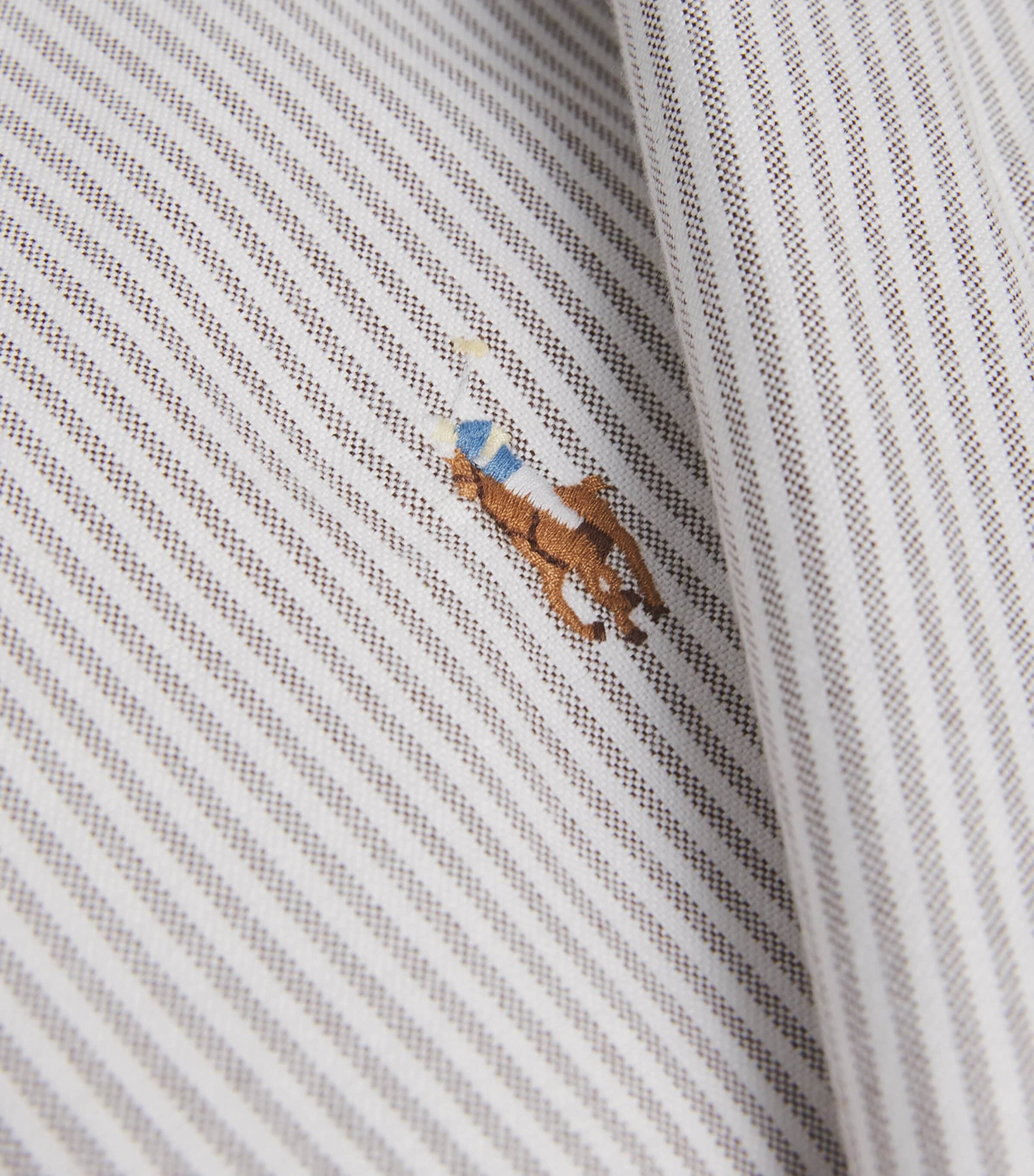 Cotton Oxford Shirt BROWN Image 5