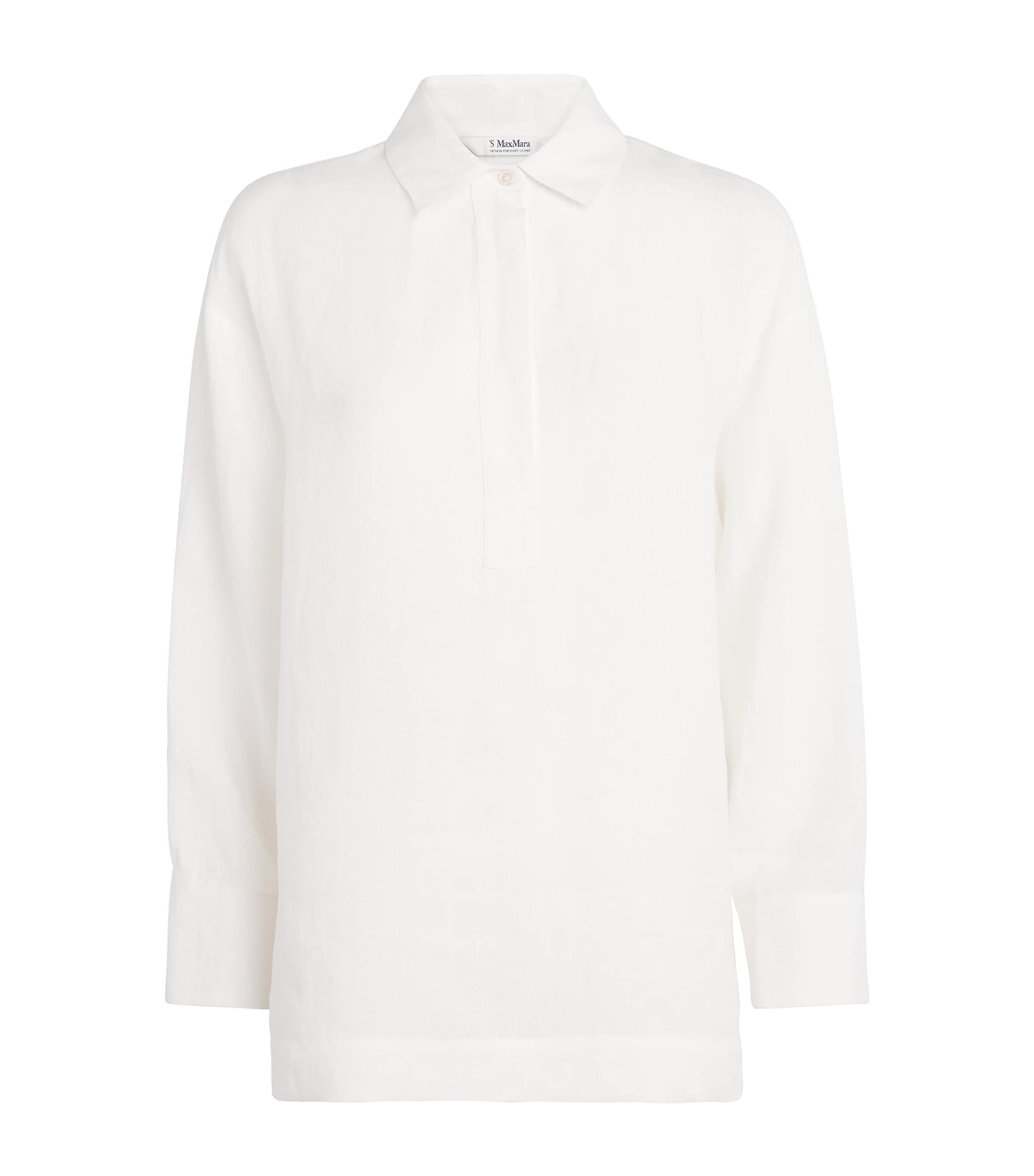 Max Mara Linen Shirt In White