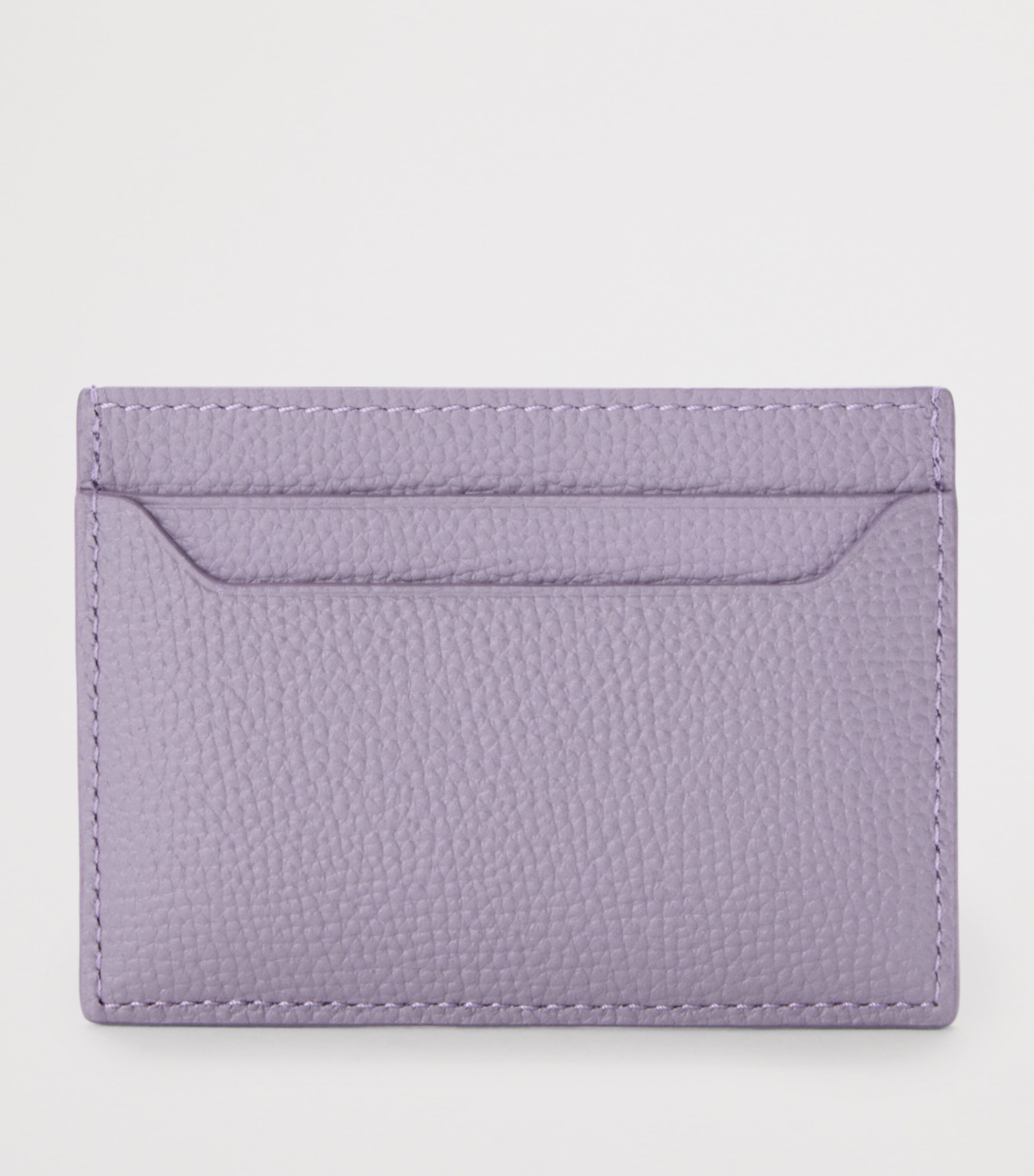 Leather Anagram Card Holder DIRTY MAUVE Image 3