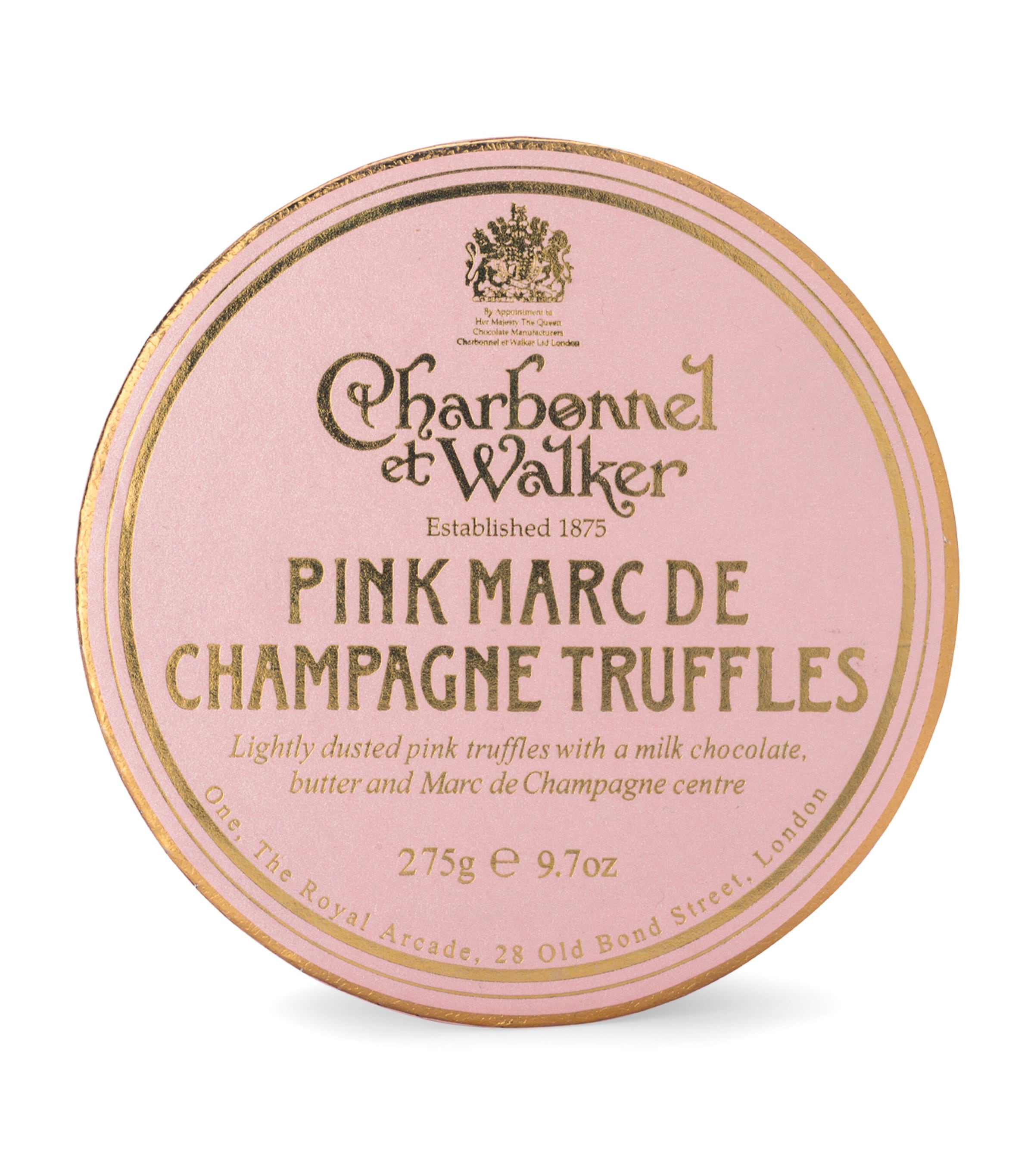 Charbonnel et Walker Pink Marc de Champagne Truffles (275g) | Food | Chocolates | Chocolate Boxes | Chocolate Truffles | Designers | Charbonnel et Walker