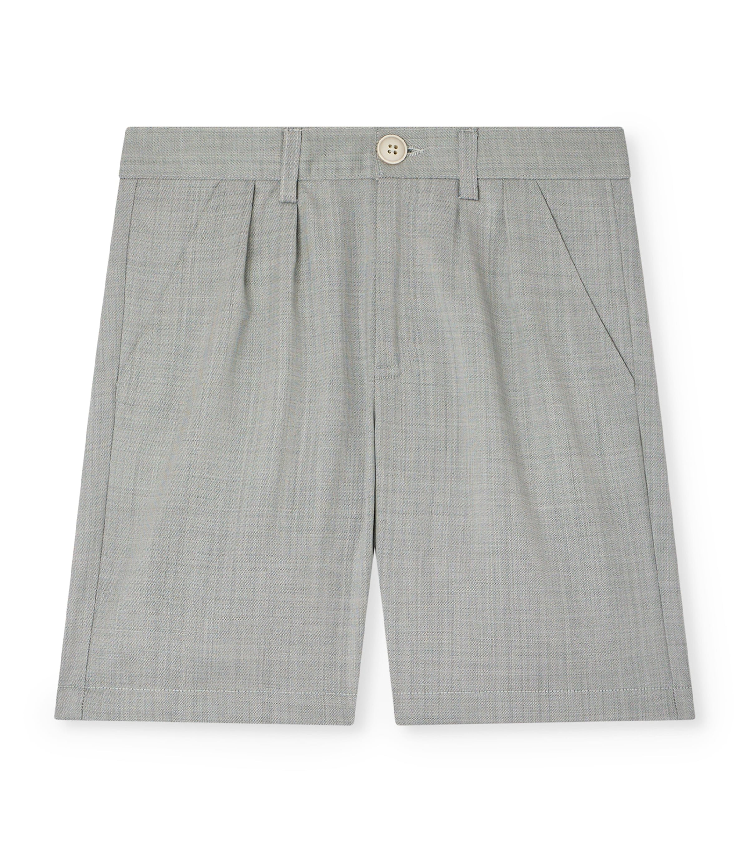 Bonpoint Wool Charles Shorts (10-14 Years) Vert Ardoise Image 1