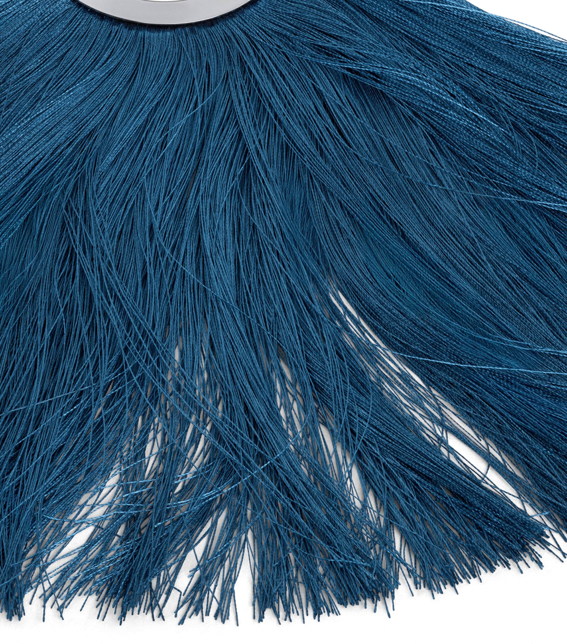 Alaïa Fringe Pendant Hoop Earrings Orage Image 3