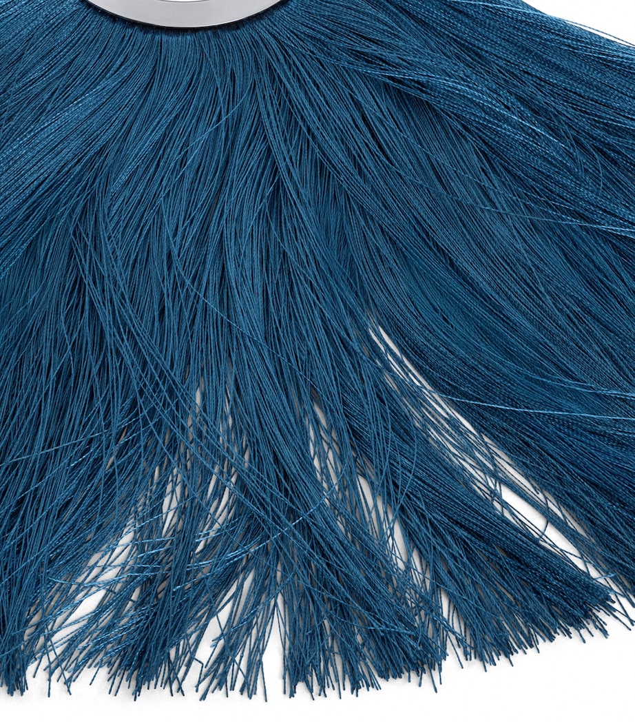 Alaïa Fringe Pendant Hoop Earrings Orage Image 3