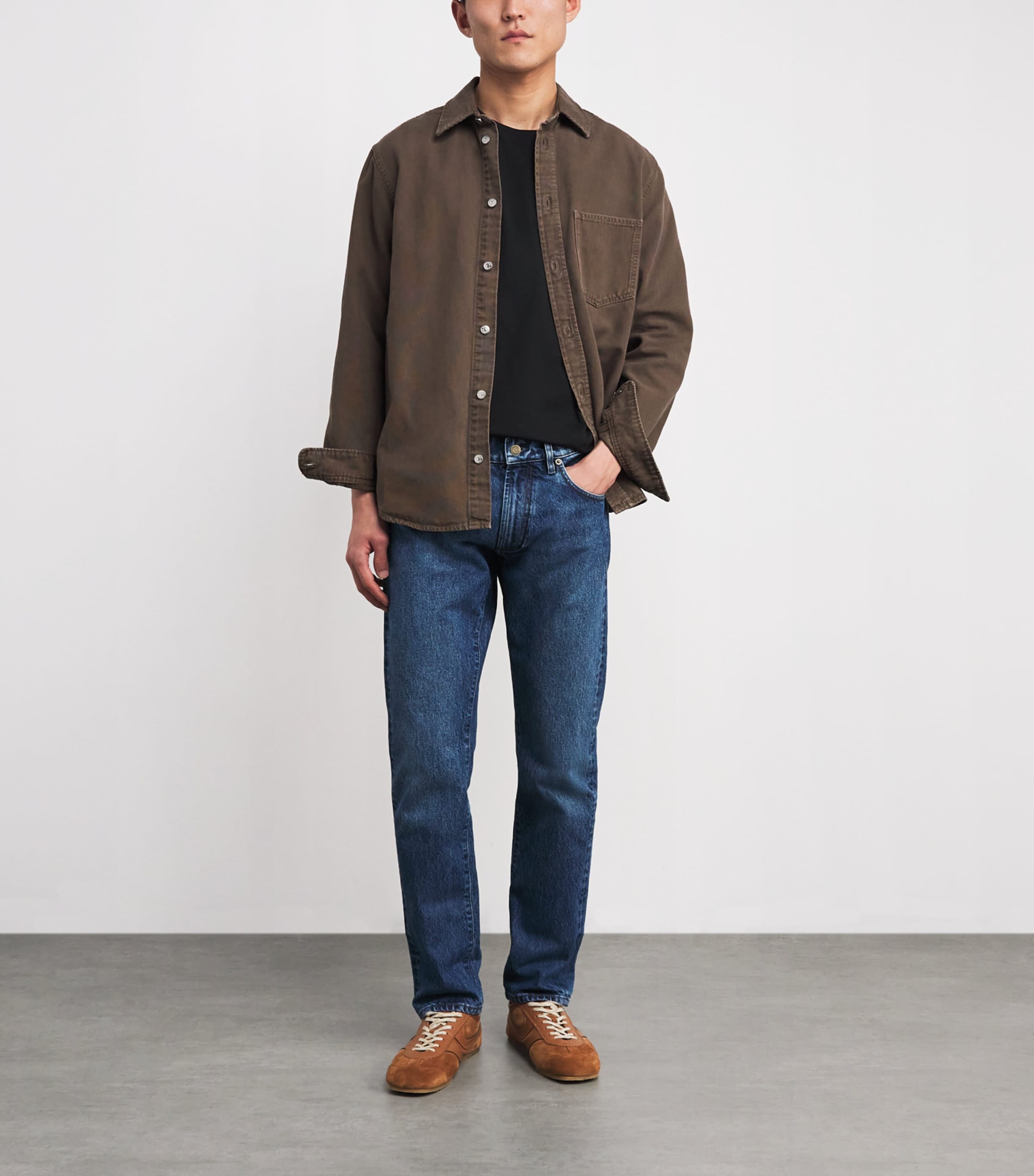 Cotton Slim-Fit T-Shirt RL BLACK Image 2