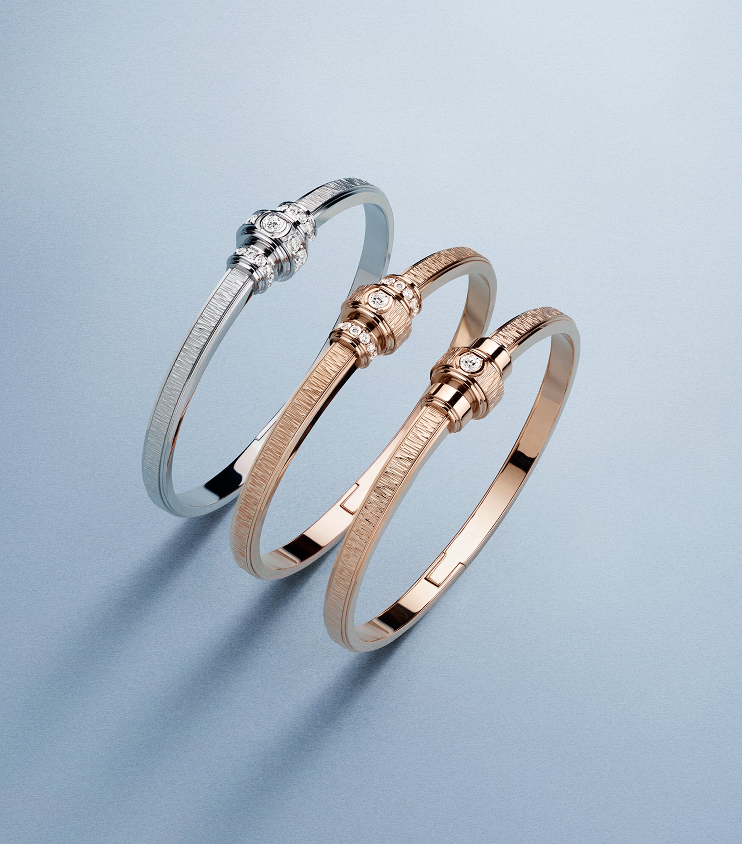 Rose Gold and Diamond Possession Bracelet PINK GOLD Image 4