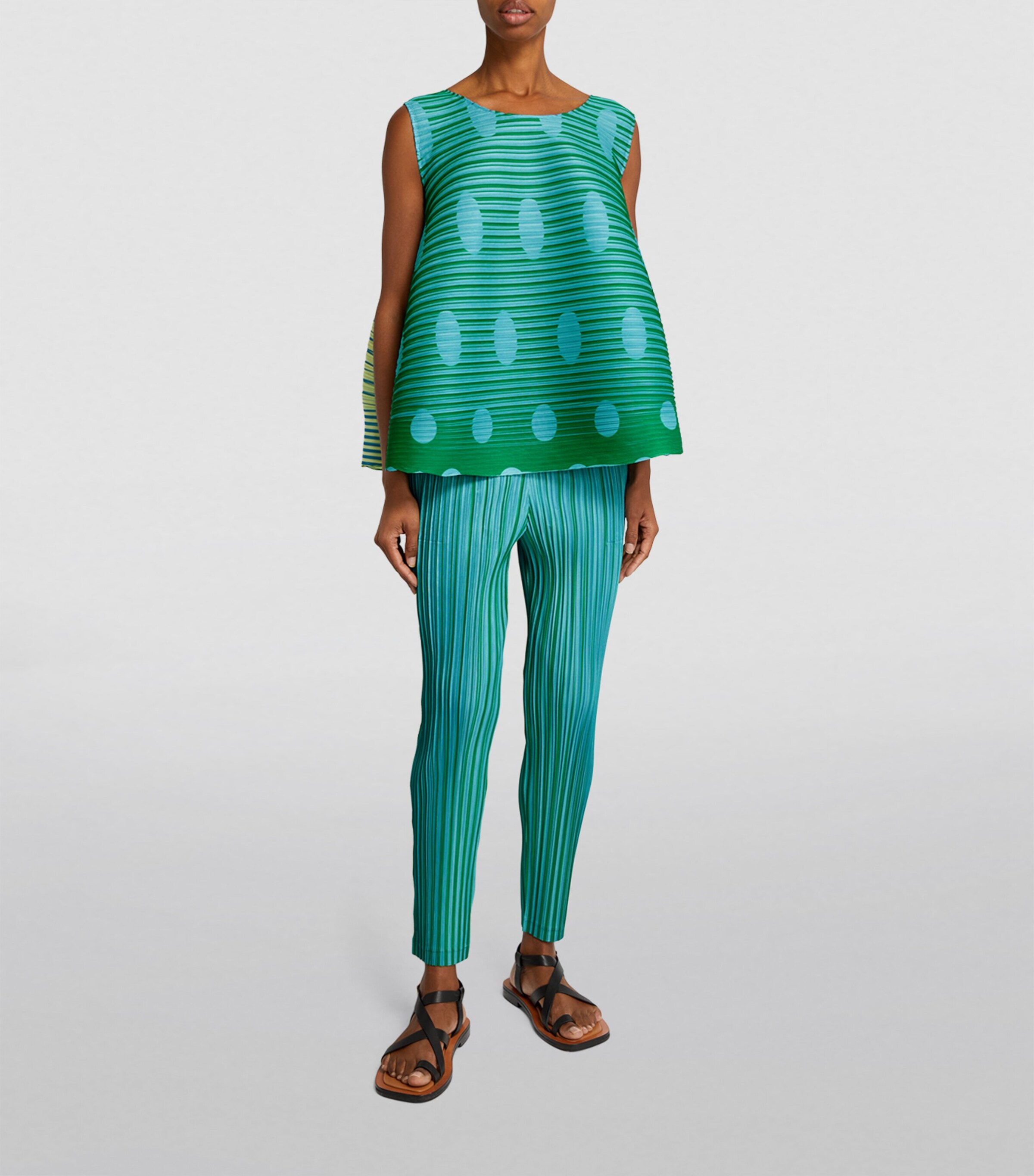 Pleats Please Issey Miyake Vege Mix 1 Top | Harrods US