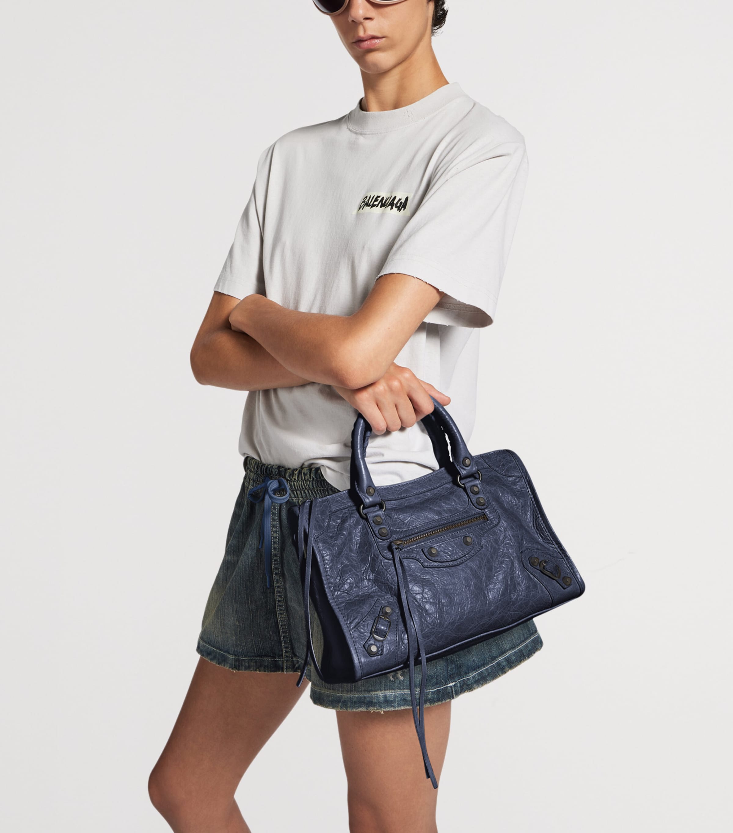 Small Lambskin Le City Top-Handle Bag 4649 Image 3