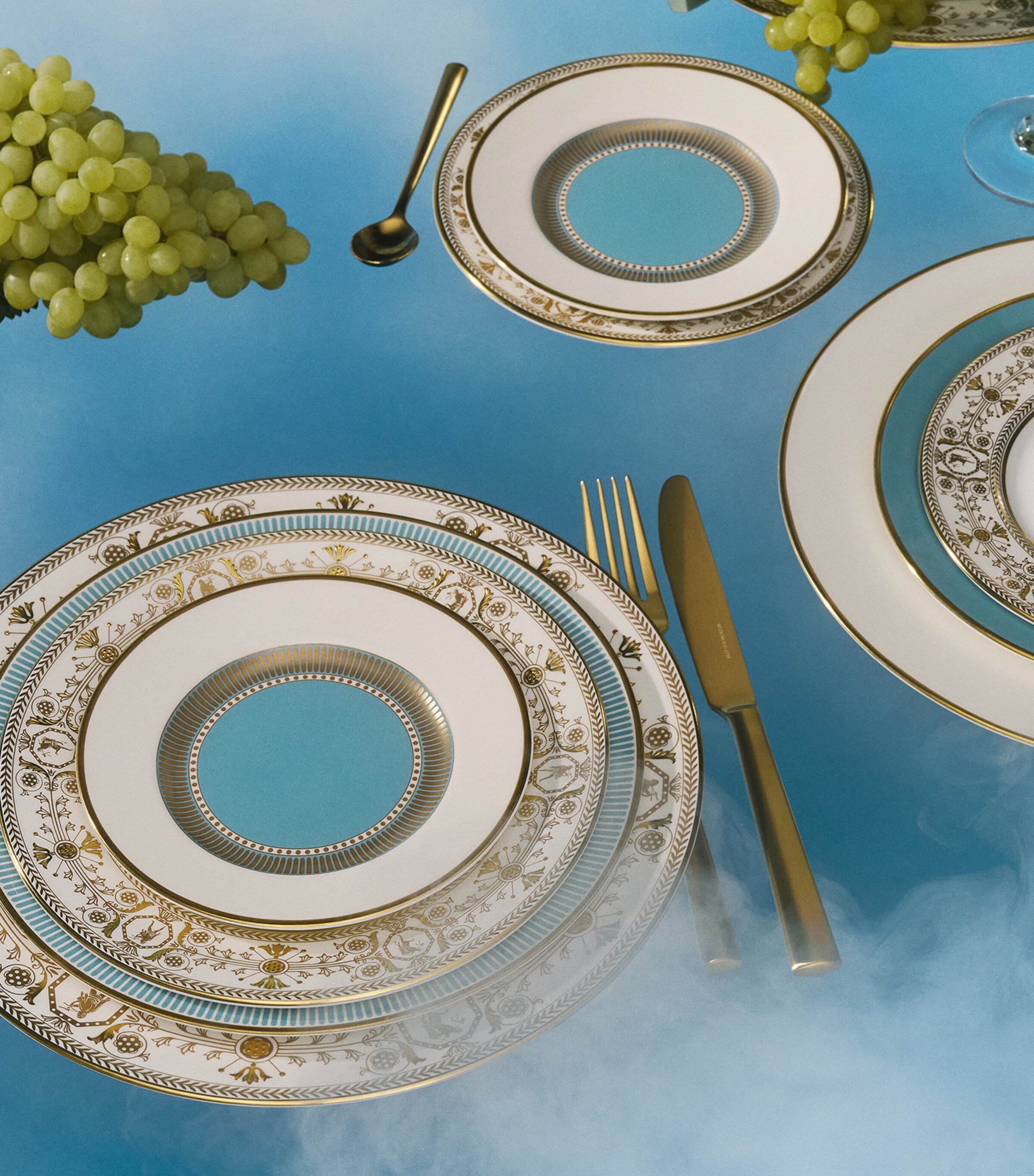 Bone China Bacchus Rim Soup Plate (23cm) PINK Image 7