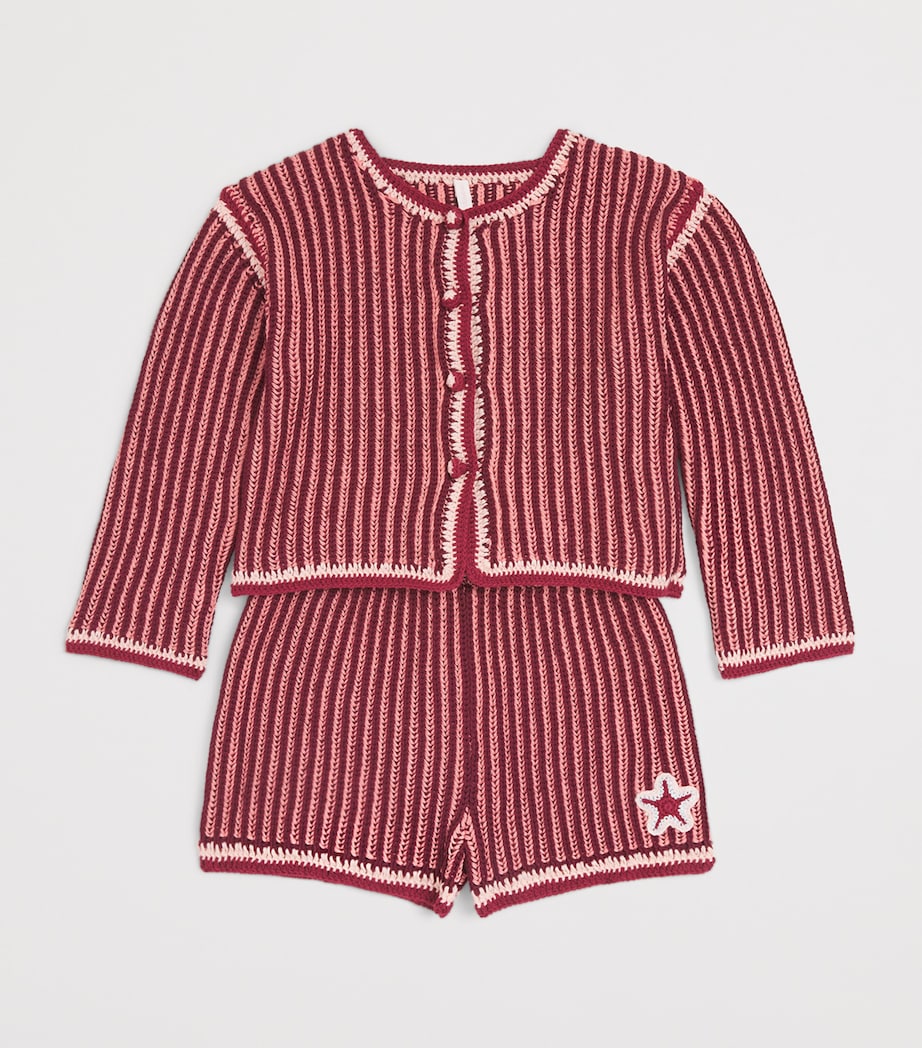 Zimmermann Kids Mahon Shorts (2-12 Years) Red Stripe Image 3
