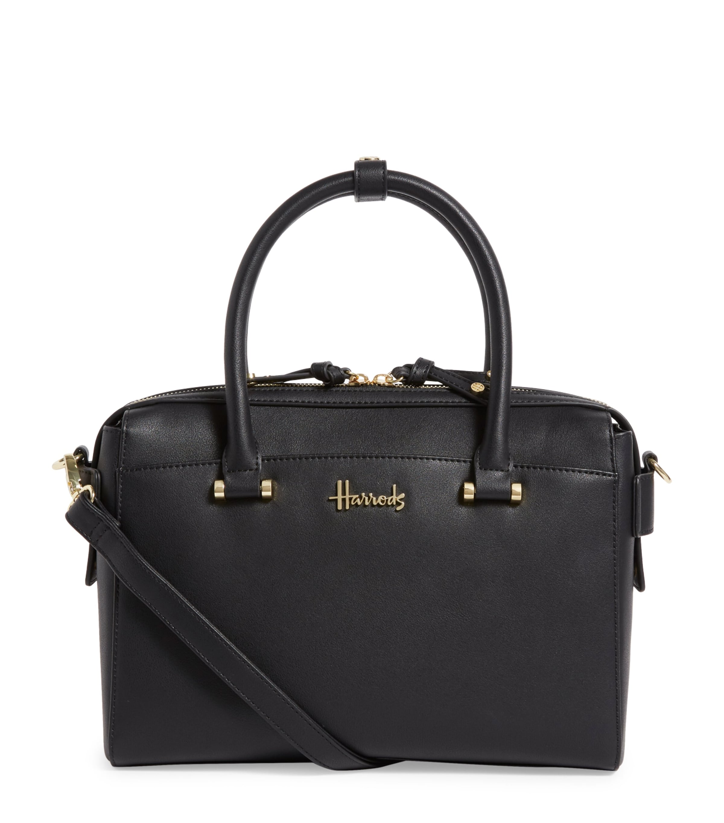 Harrods St James Barrel Bag In Black