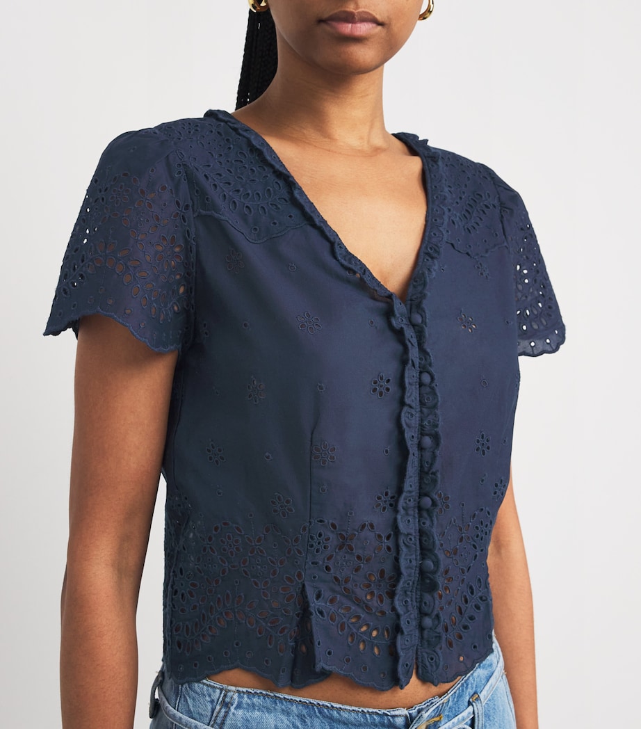 Cotton Quinta Top NAVY Image 6