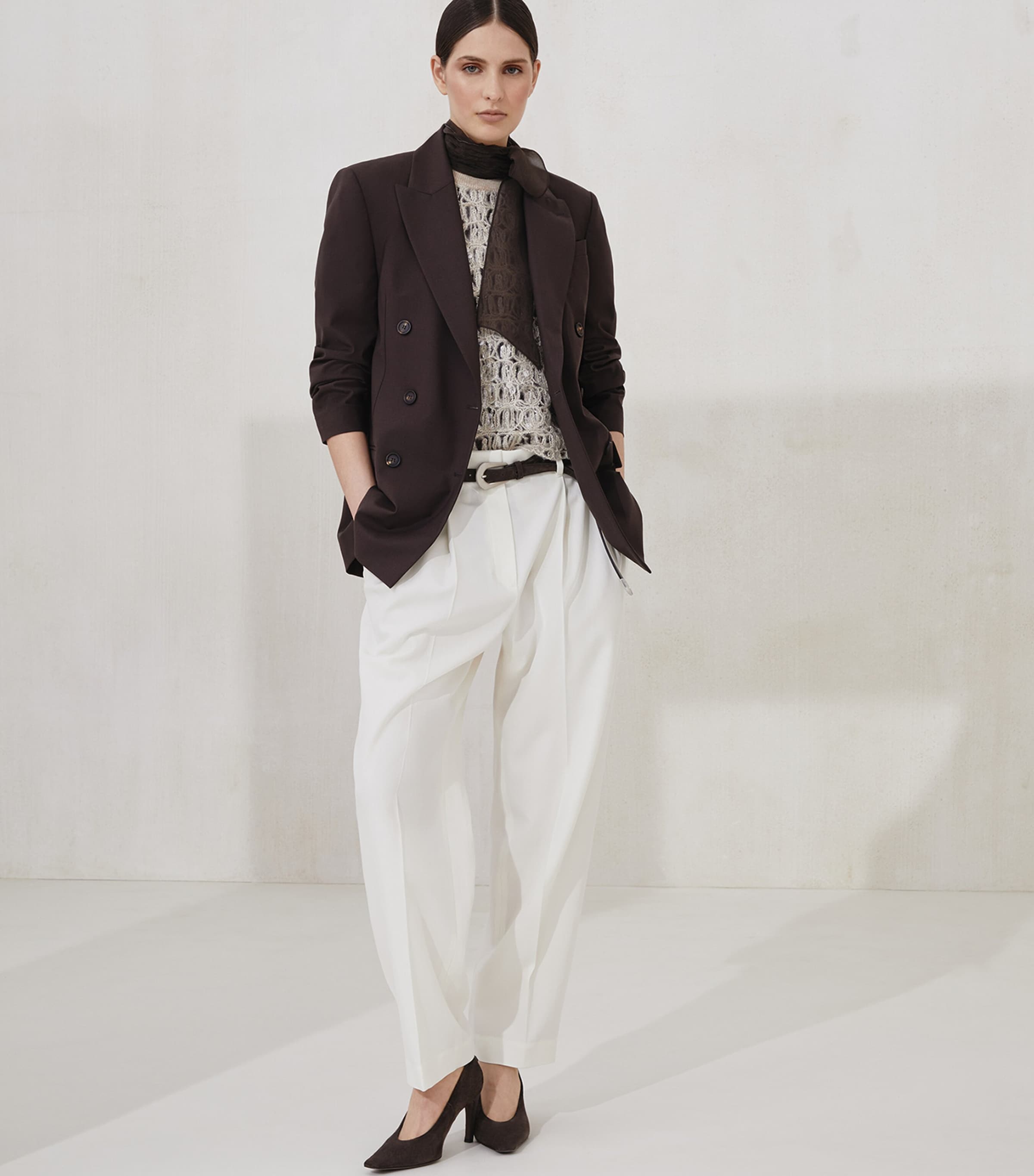 Silk Pussybow Sleeveless Top C4222 Image 4