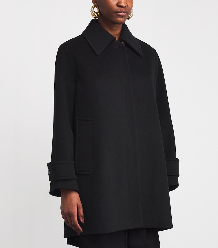 Wool-Cashmere Loti Coat BLACK Image 3