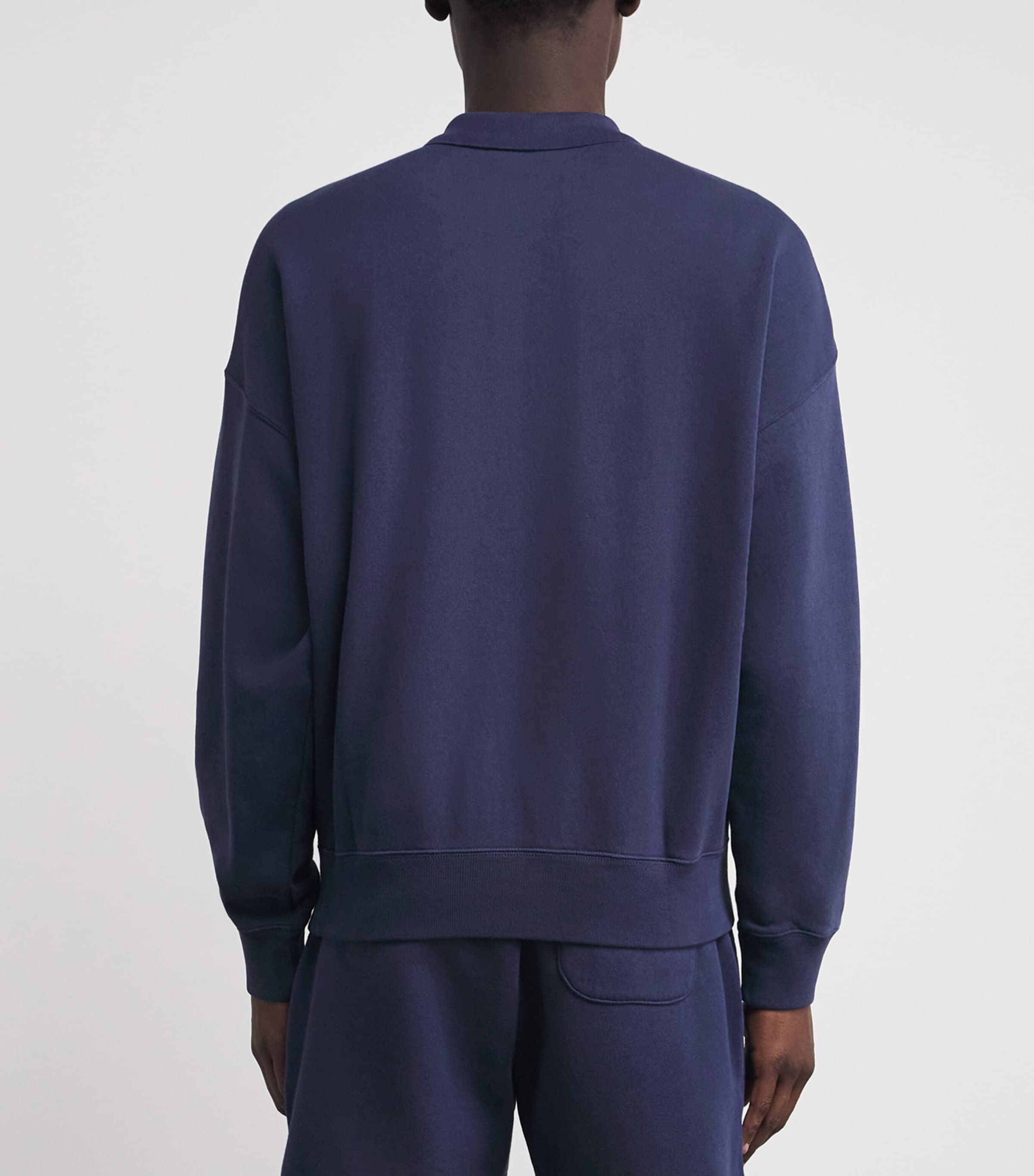 Polo Ralph Lauren Mens Cotton-Blend Beach Club Polo Sweater Dark Cobalt Image 5