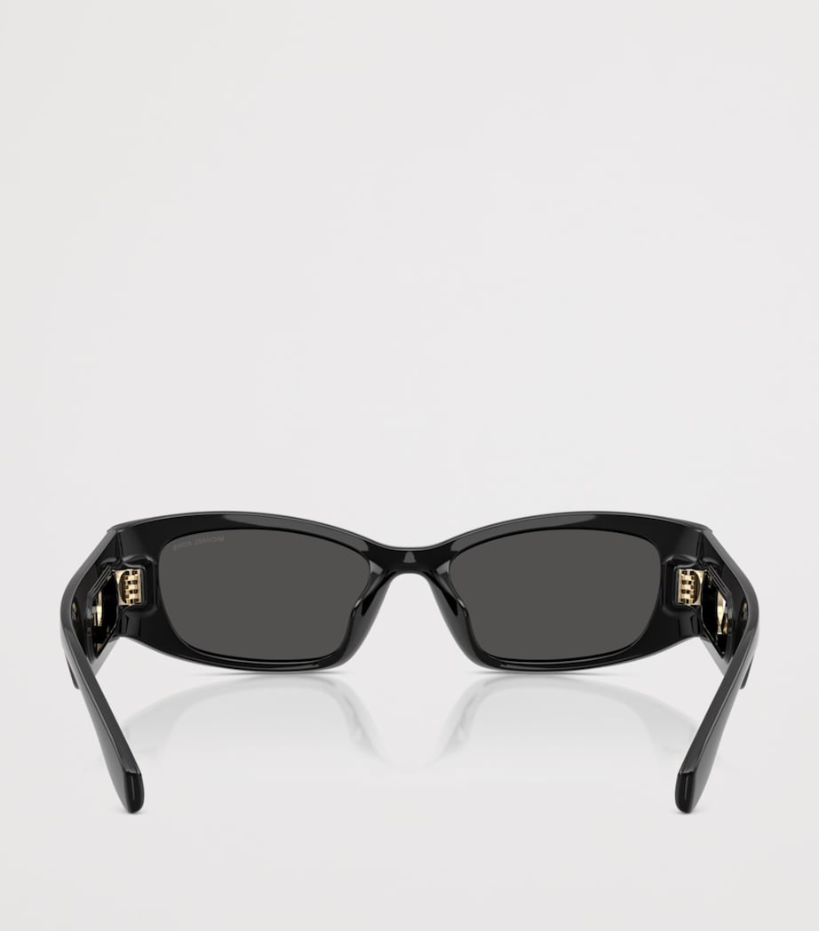Michael Kors Rhodes Rectangle Sunglasses Black Image 4