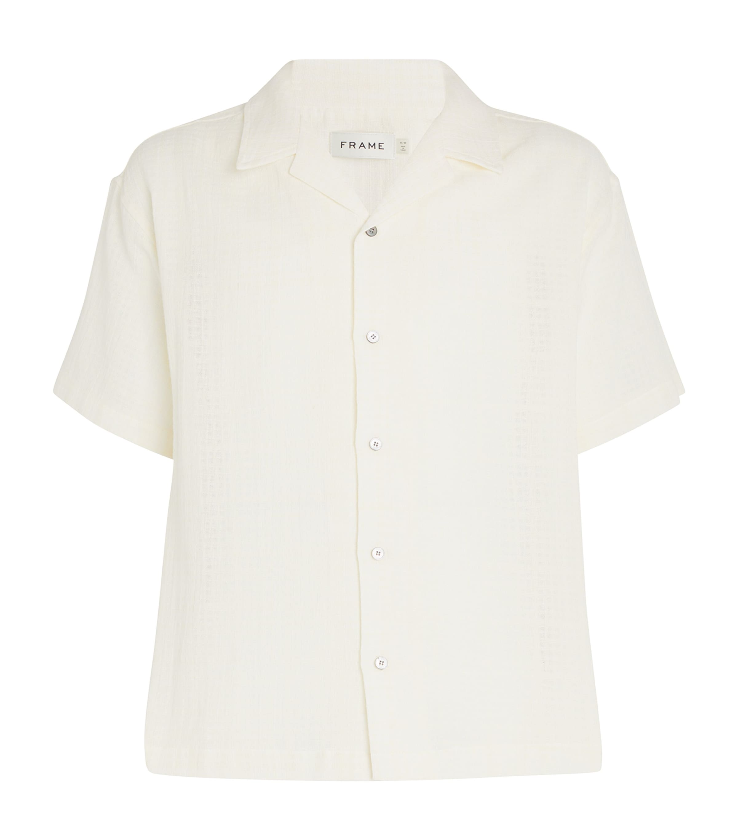 Frame Short-sleeve Shirt In White