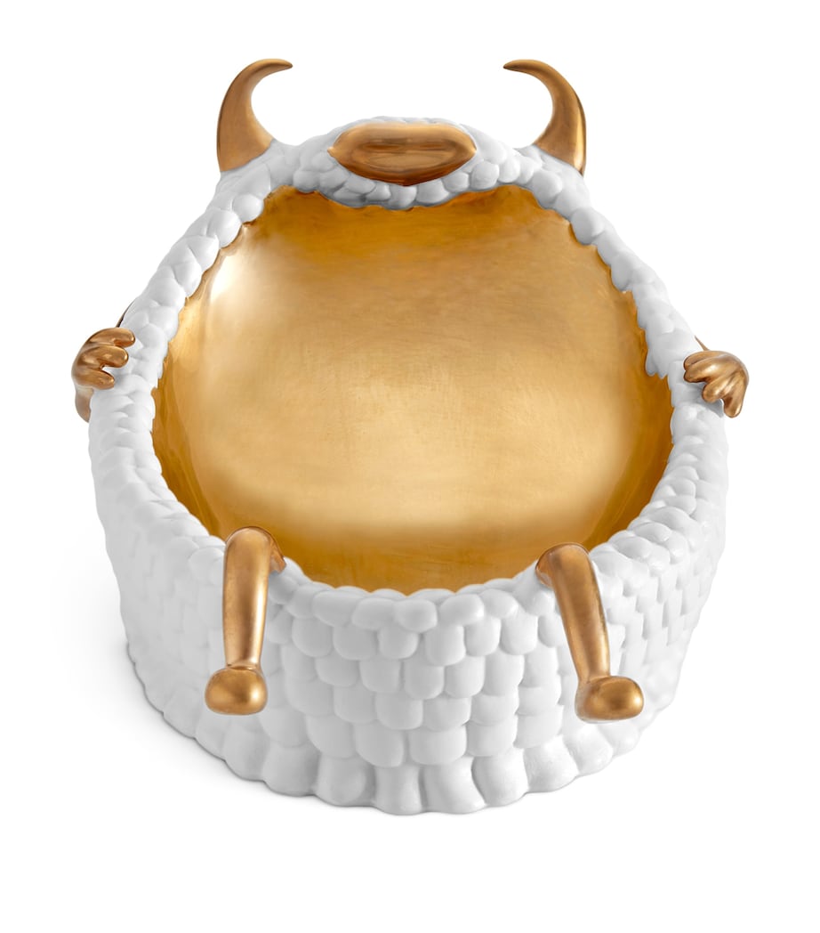 L'Objet Haas Brothers Lazy Susan Catchall Tray (11cm) White Image 3