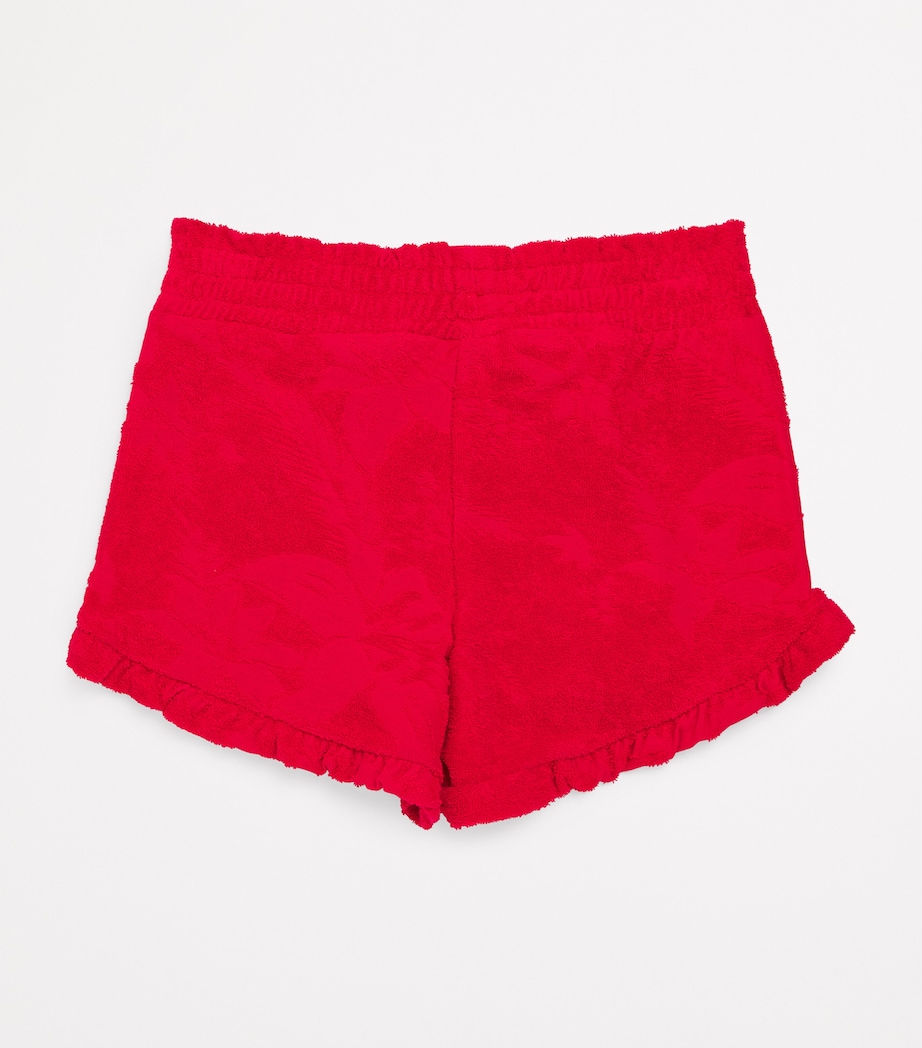 Towelling Frill-Trim Shorts (2-14 Years) 228 LIPSTICK Image 2